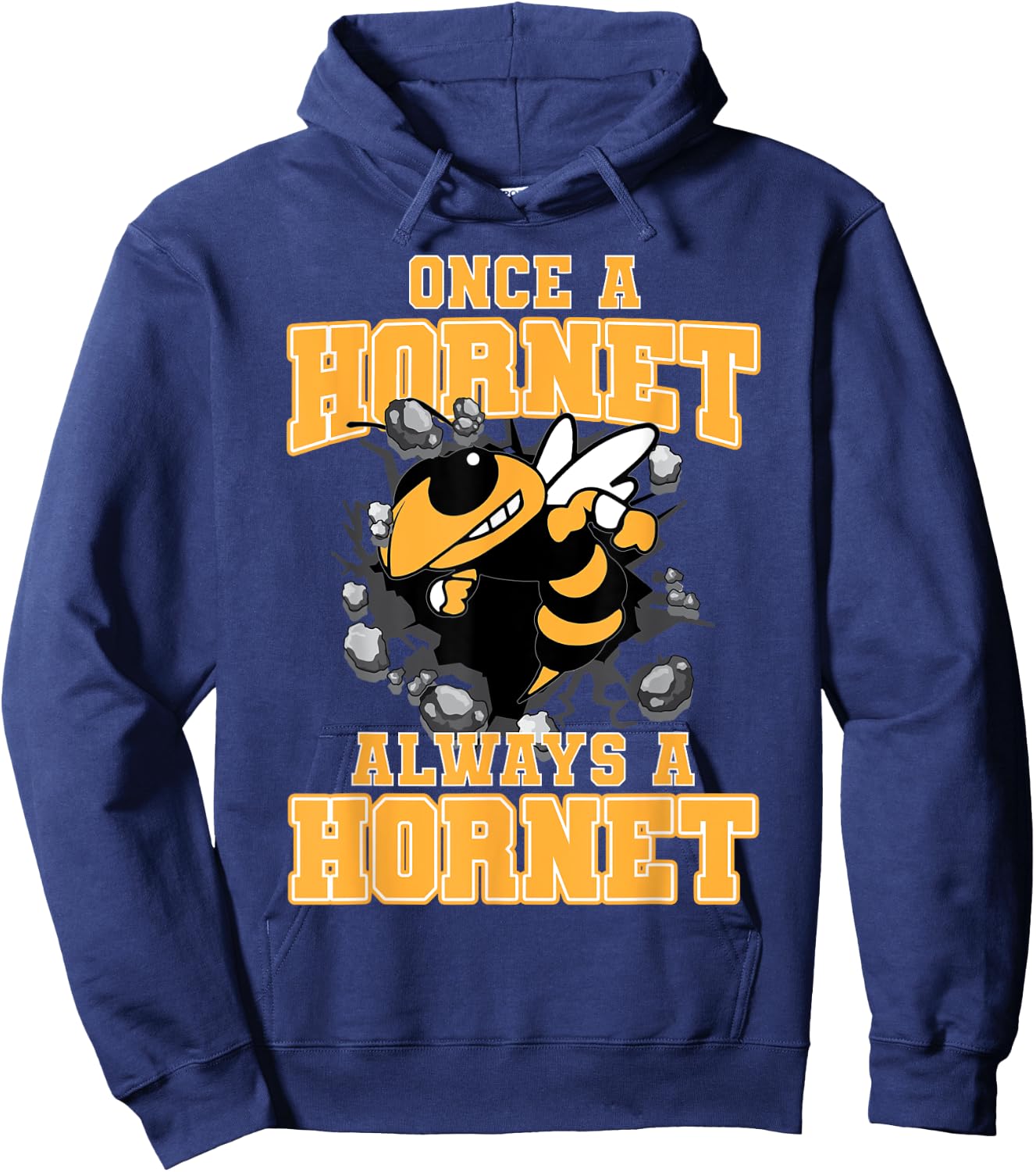 Once A Hornet Always A Hornet Back To School Spirit Y Hoodie - Hoodie | Navy