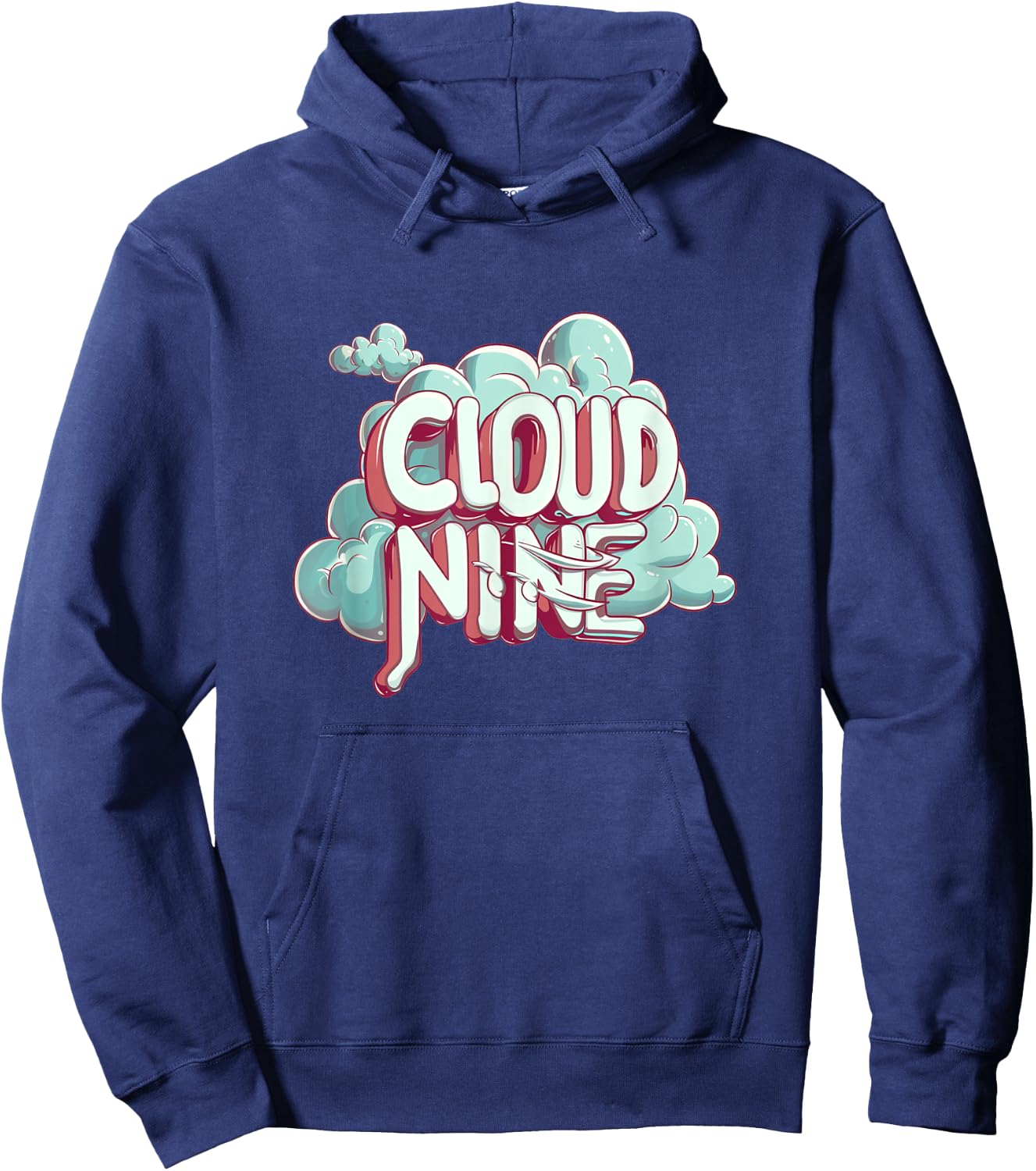 Happy on cloud nine Statement for Boys and Girls Hoodie - Hoodie | Navy