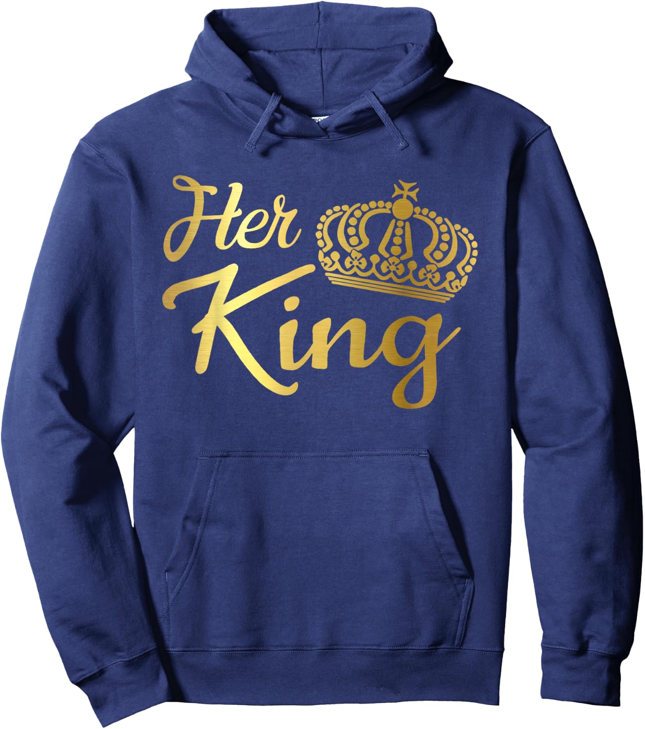 King Queen Wife Husband Boyfriend Girlfriend Matching Couple Hoodie - Hoodie | Navy