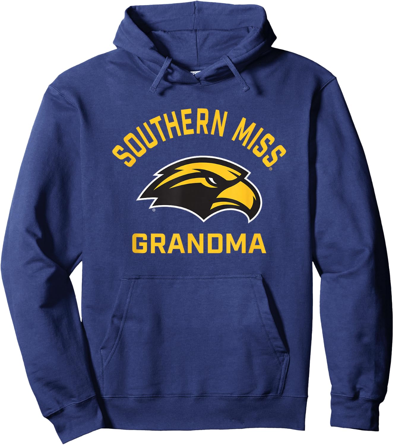 Southern Mississippi Golden Eagles Arched Grandma Hoodie - Hoodie | Navy