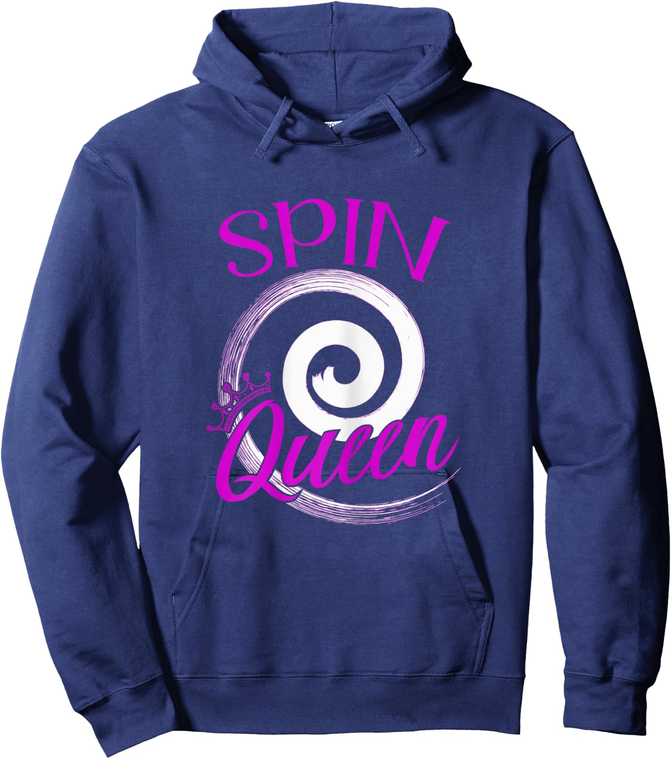 Spin Class Shirt Indoor Cycling Spinning Workout Spin Queen Hoodie - Hoodie | Navy
