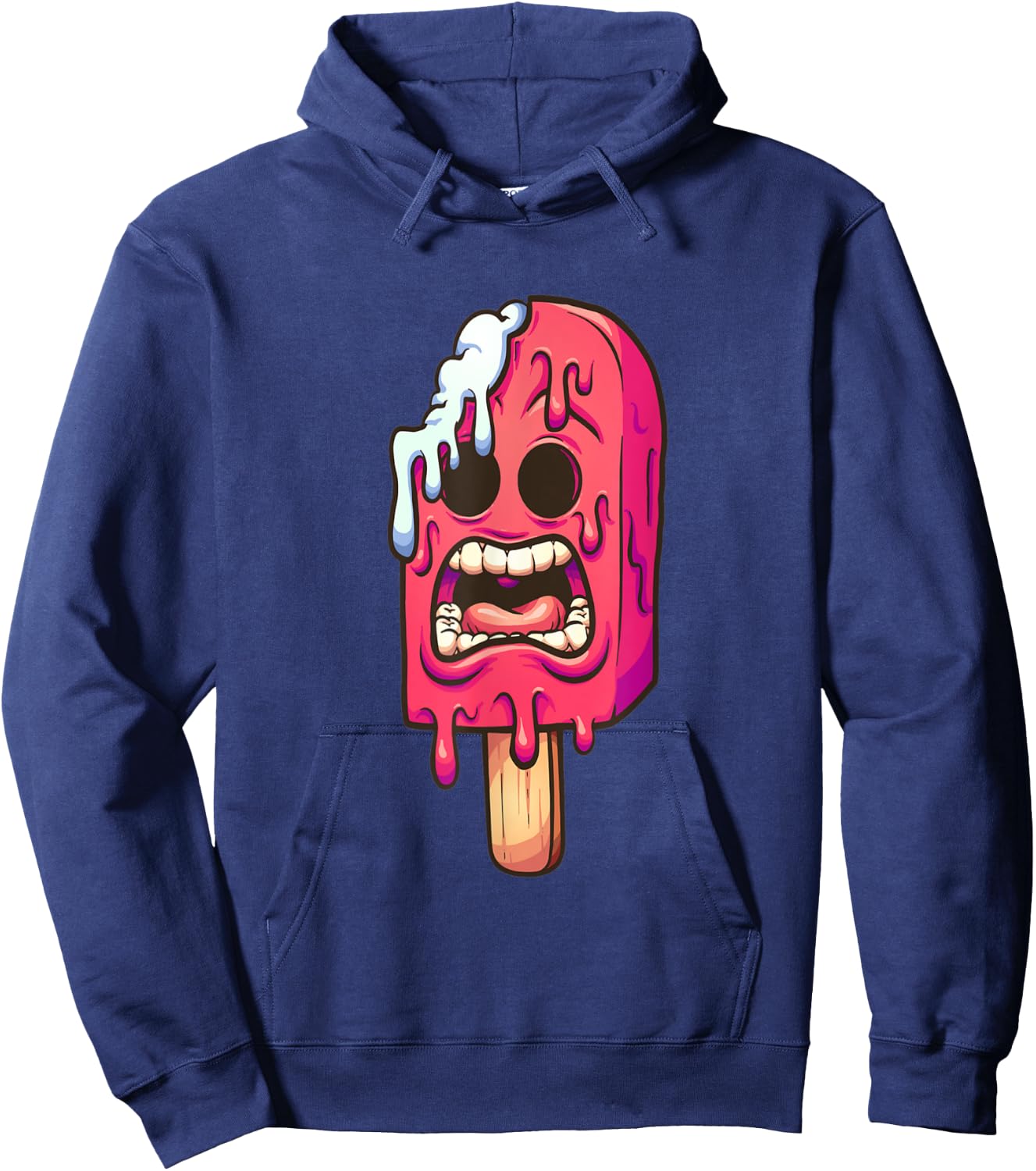 Melting zombie ice popsicle Halloween costume Gifts Hoodie - Hoodie | Navy