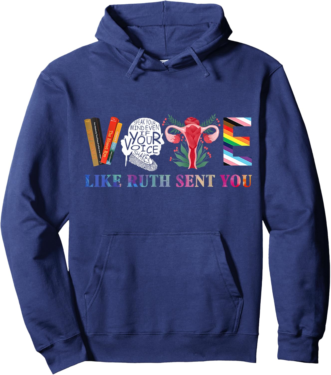 Vote Like Ruth Sent You Hoodie - Hoodie | Navy