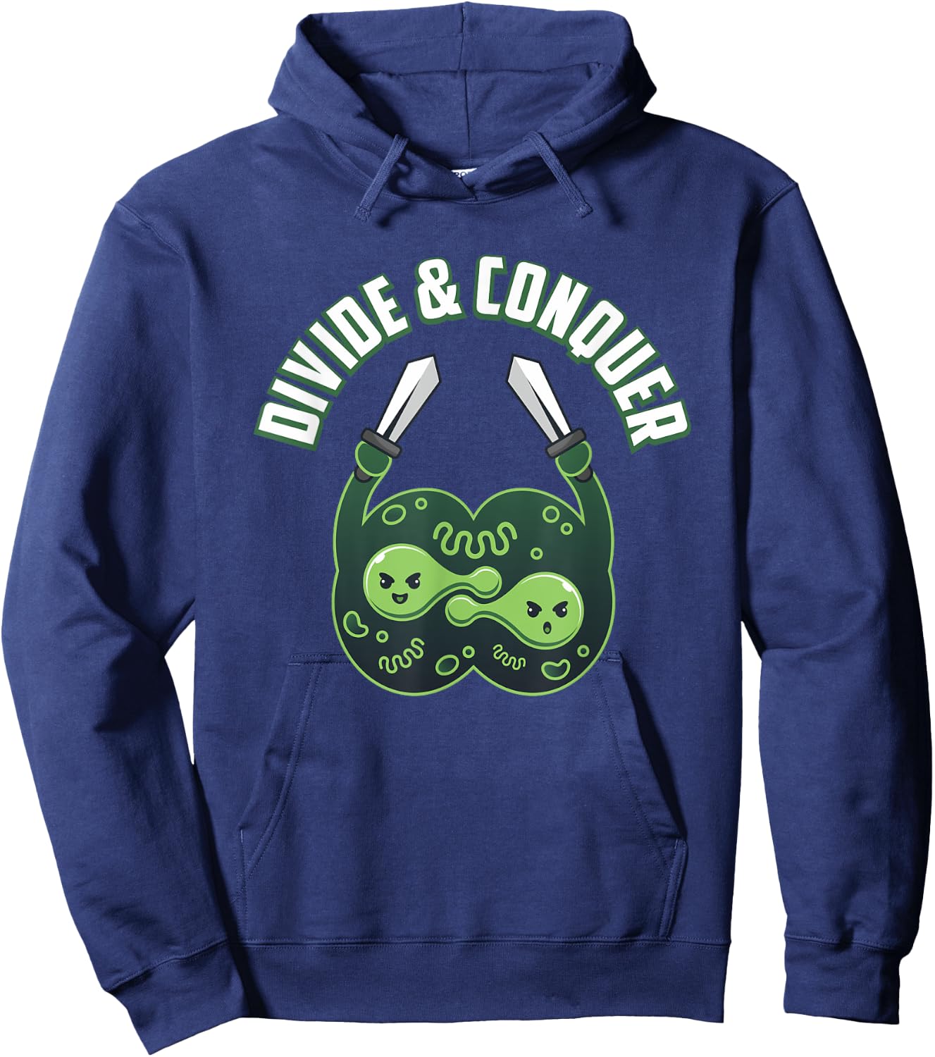 Divide And Conquer Gaming Cells Biology Science Biologist Hoodie - Hoodie | Navy