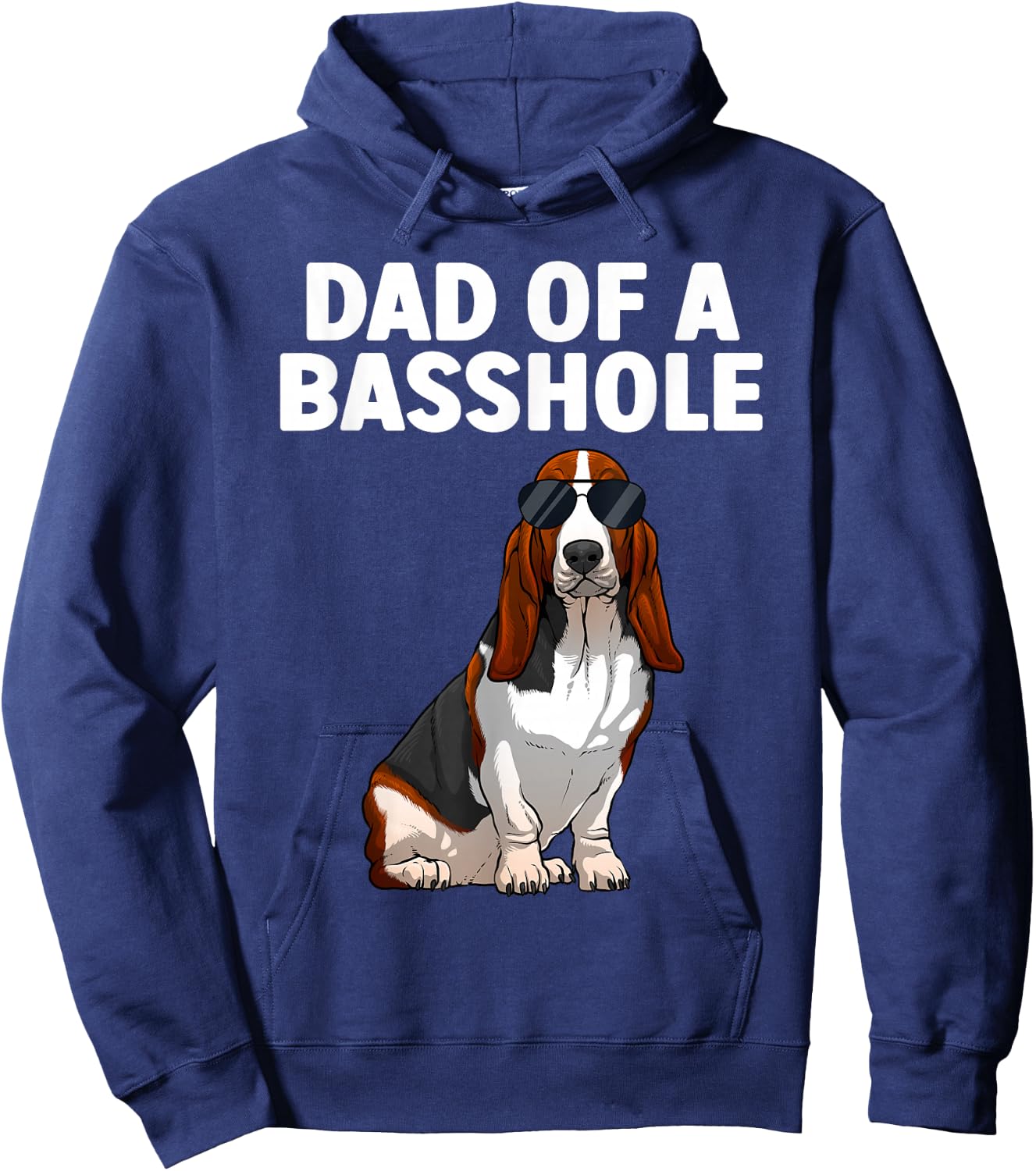 Cool Basset Hound Design Dad Dog Basset Hound Lovers Hoodie - Hoodie | Navy