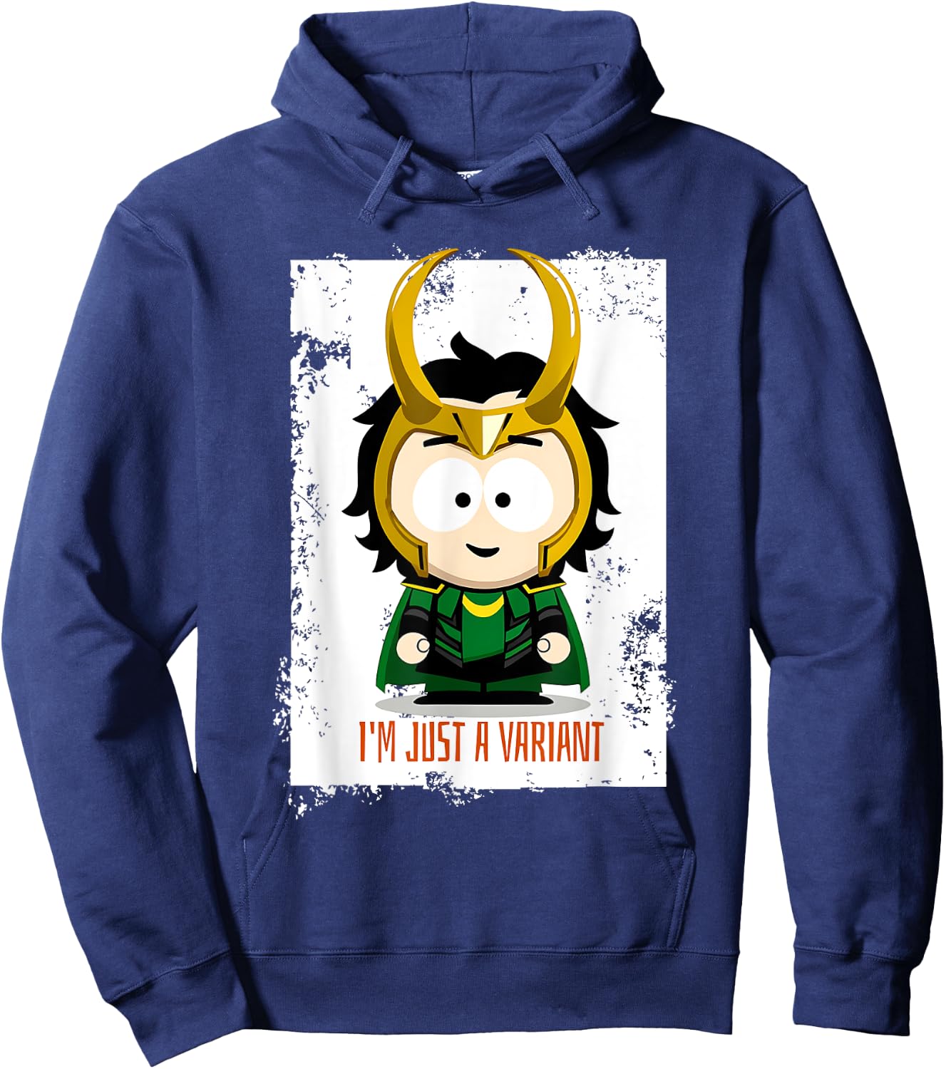 Cute Loki Variant Meme - I'm Just a Variant Chibi Character Hoodie - Hoodie | Navy