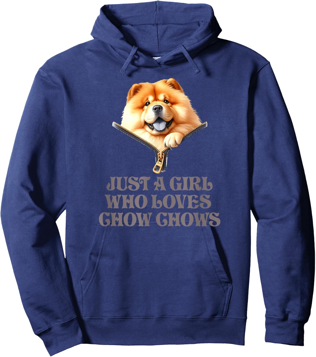 Just A Girl Who Loves Chow Chows Hoodie - Hoodie | Navy