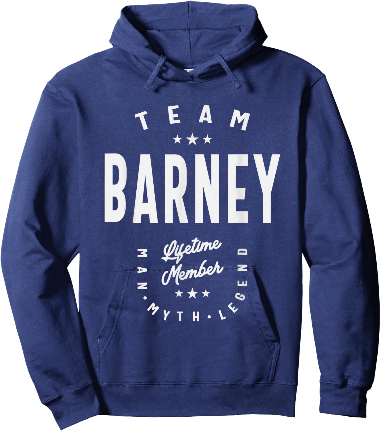 Team Barney Lifetime Member Funny Name Barney Hoodie - Hoodie | Navy