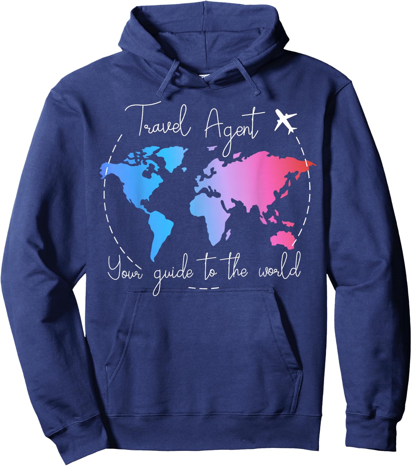 Your Guide To The World - Travel Agent Hoodie - Hoodie | Navy