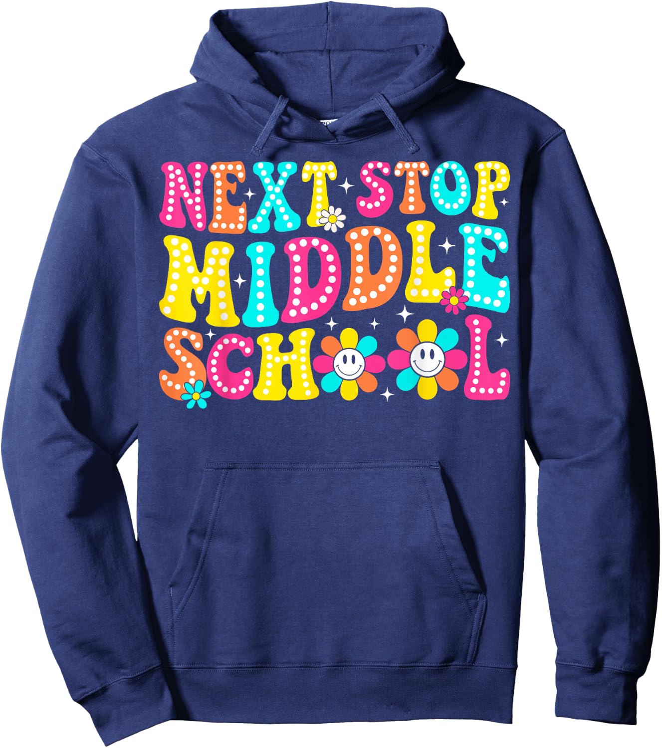 Next Stop Middle School Elementary School Graduation Hoodie - Hoodie | Navy