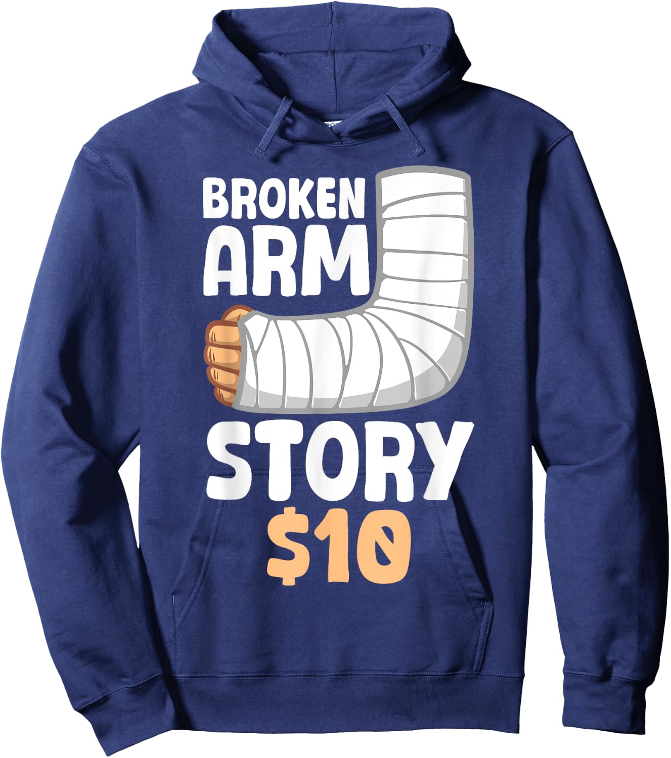 Cool Broken Arm Design Women Kids Elbow Broken Arm Hoodie - Hoodie | Navy