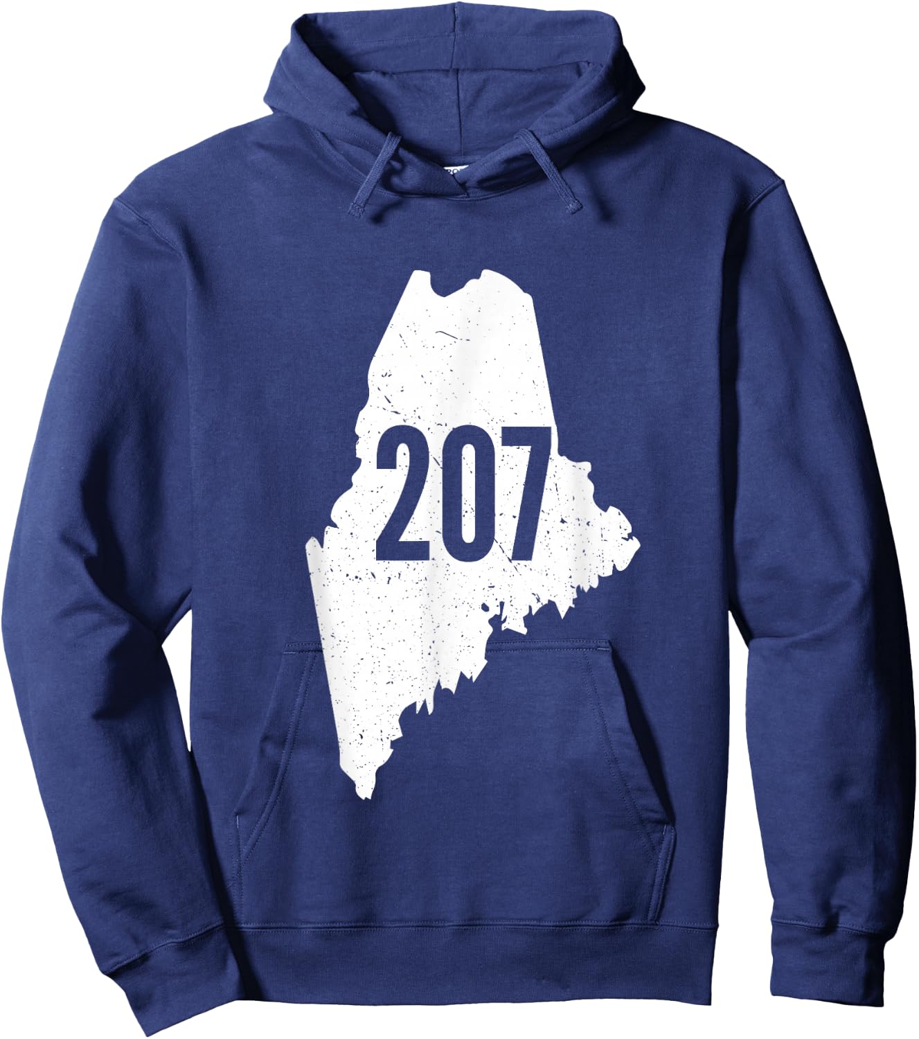 207 Maine State Area Code Outline Pride Hoodie - Hoodie | Navy
