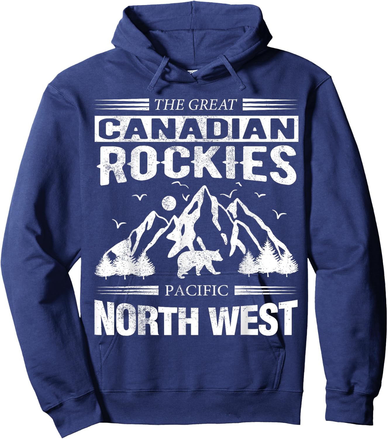 Hiking and camping Canadian Rockies - Canada Rocky Mountains Hoodie - Hoodie | Navy