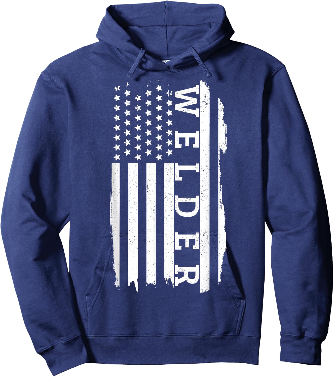 Patriotic Welder Gift American Flag USA 4th Of July Welding Hoodie - Hoodie | Navy