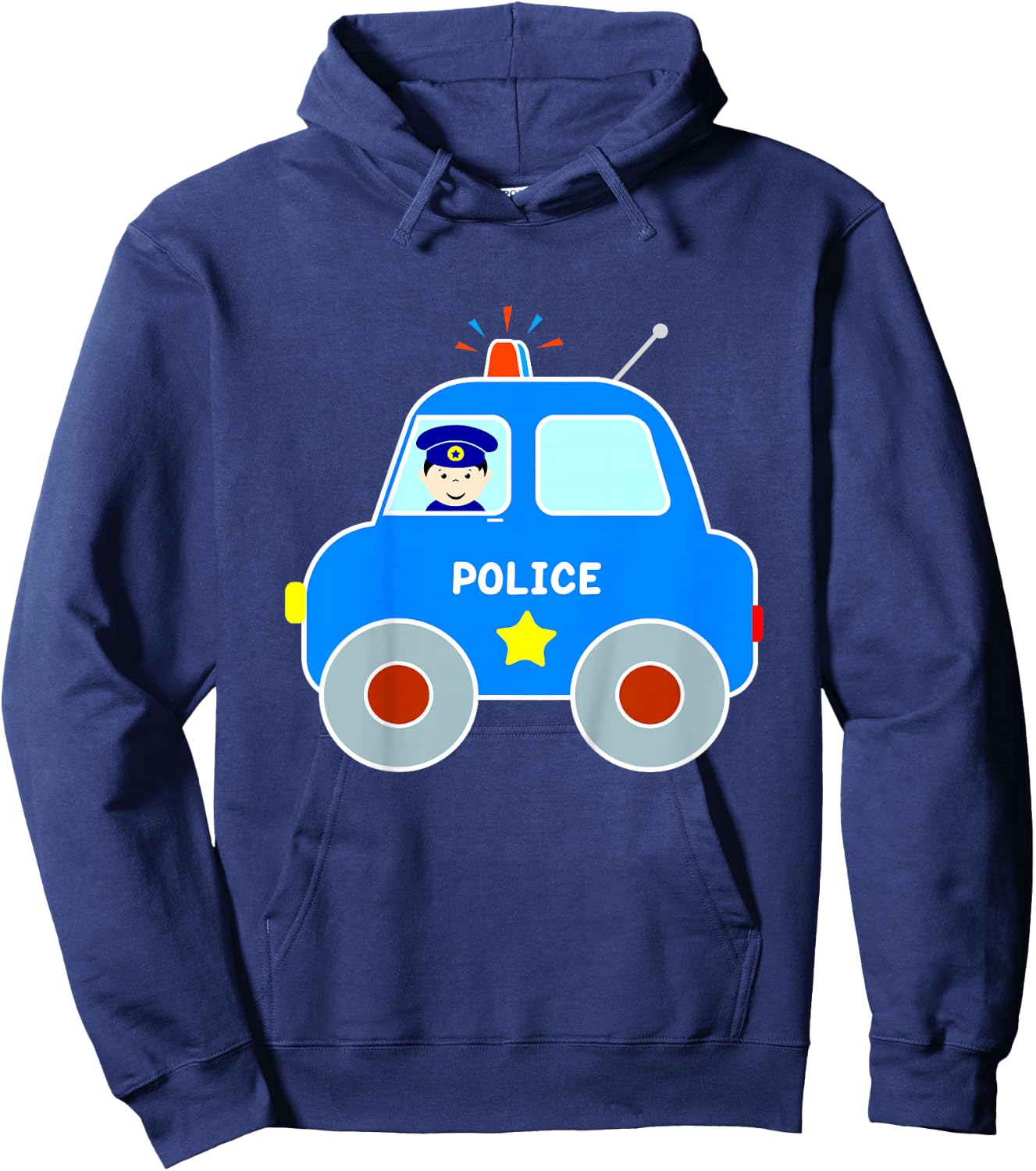 Police Car Toddler Boys Girls Cute Cop Patrol Vehicle Hoodie - Hoodie | Navy