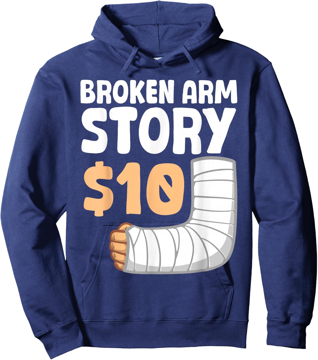 Cool Broken Arm Design Women Kids Elbow Broken Arm Hoodie - Hoodie | Navy