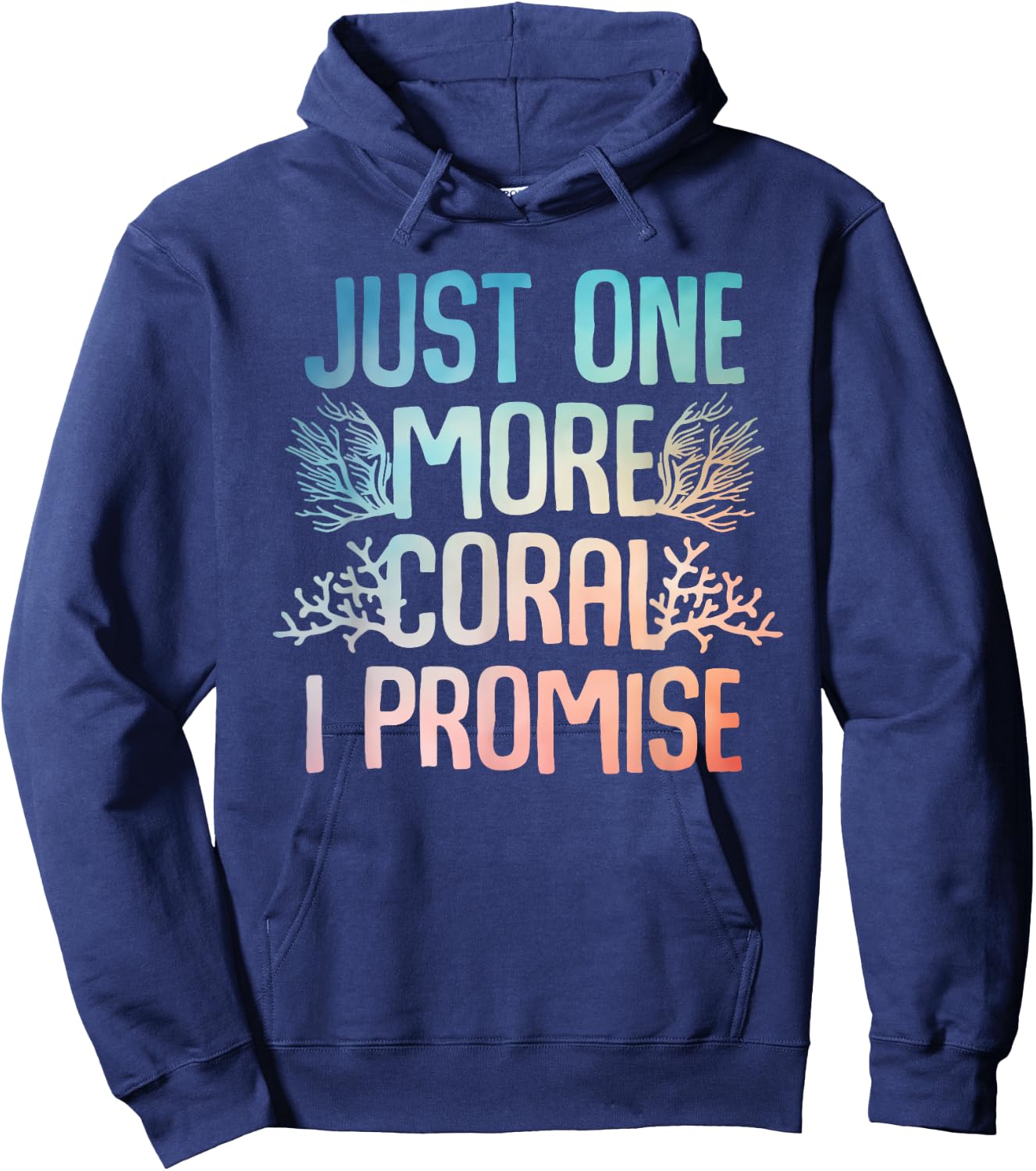 Cute Coral Art Women Aquarium Coral Fish Tank Lovers Hoodie - Hoodie | Navy