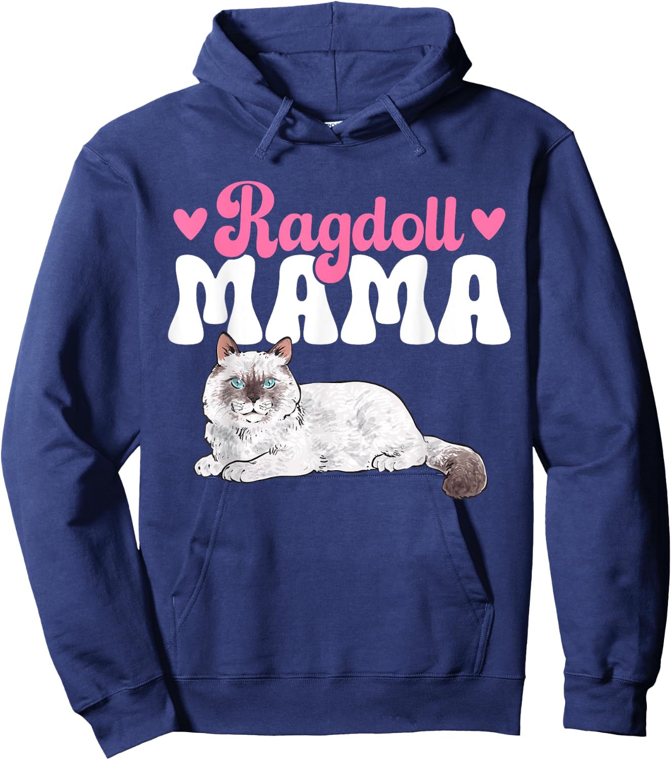 Ragdoll Mama Ragdoll Cat Hoodie - Hoodie | Navy
