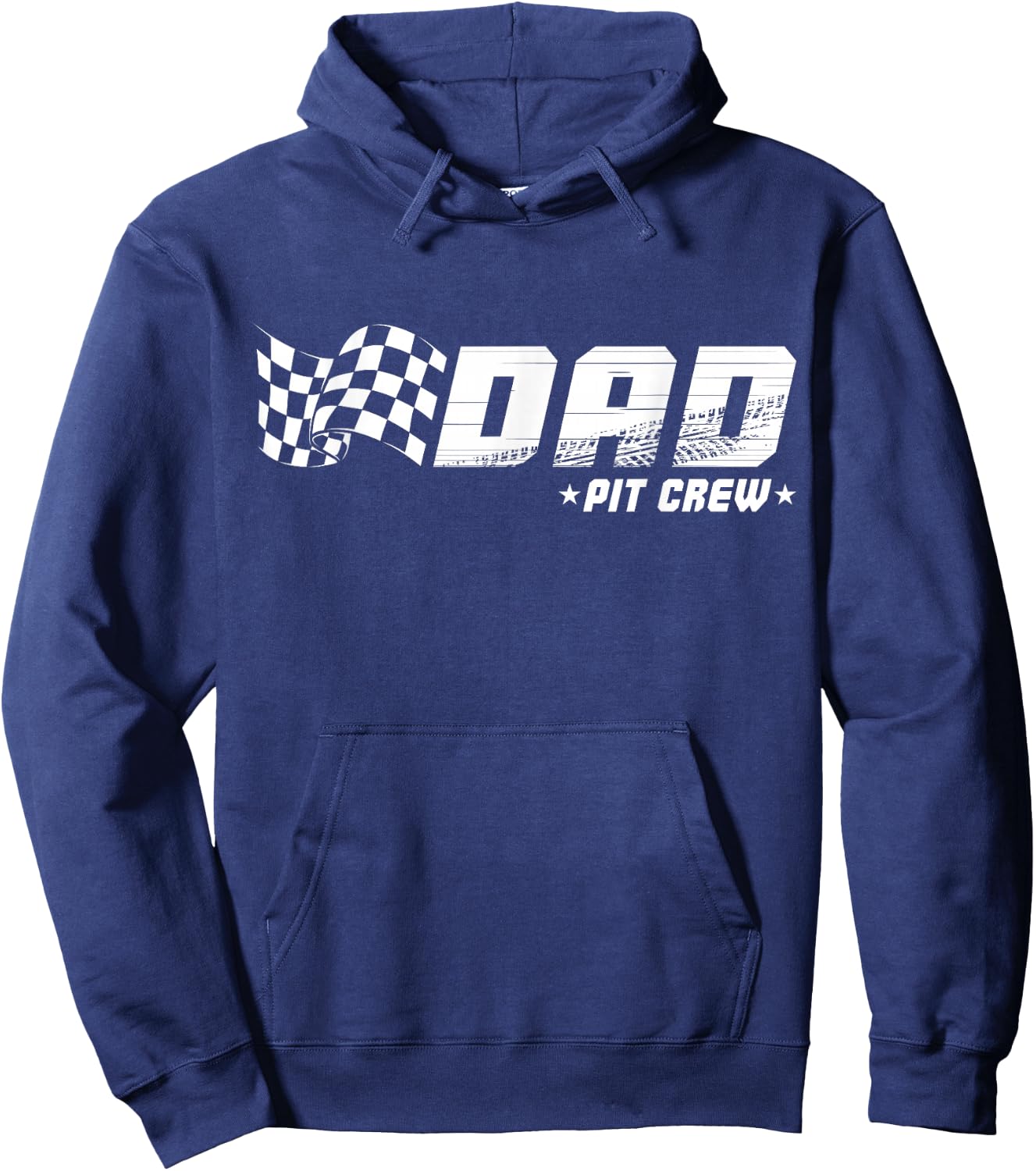 Dad Pit Crew Race Car Birthday Family Racing Hoodie - Hoodie | Navy
