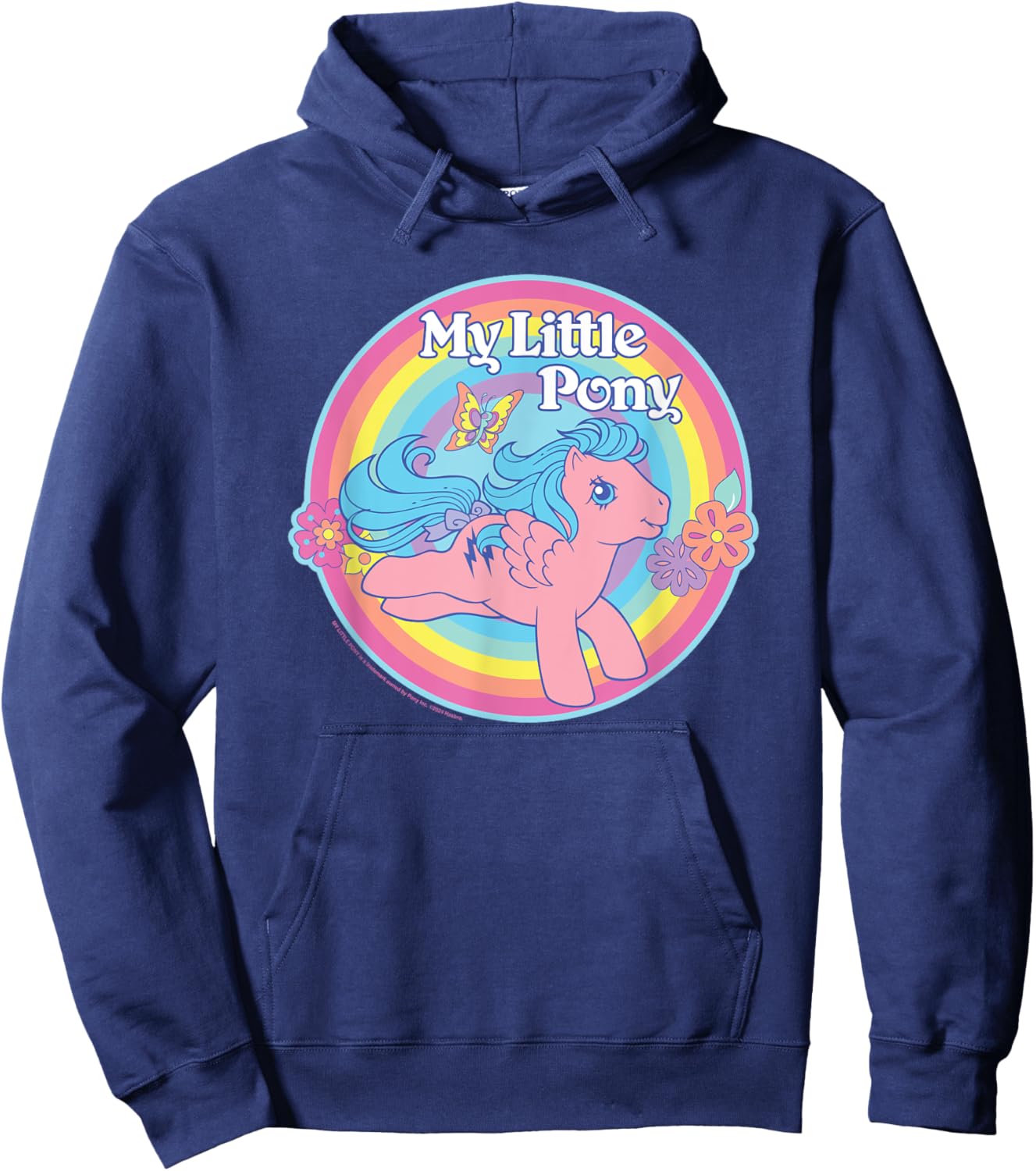 My Little Pony Firefly Smile Rainbow Circle Hoodie - Hoodie | Navy