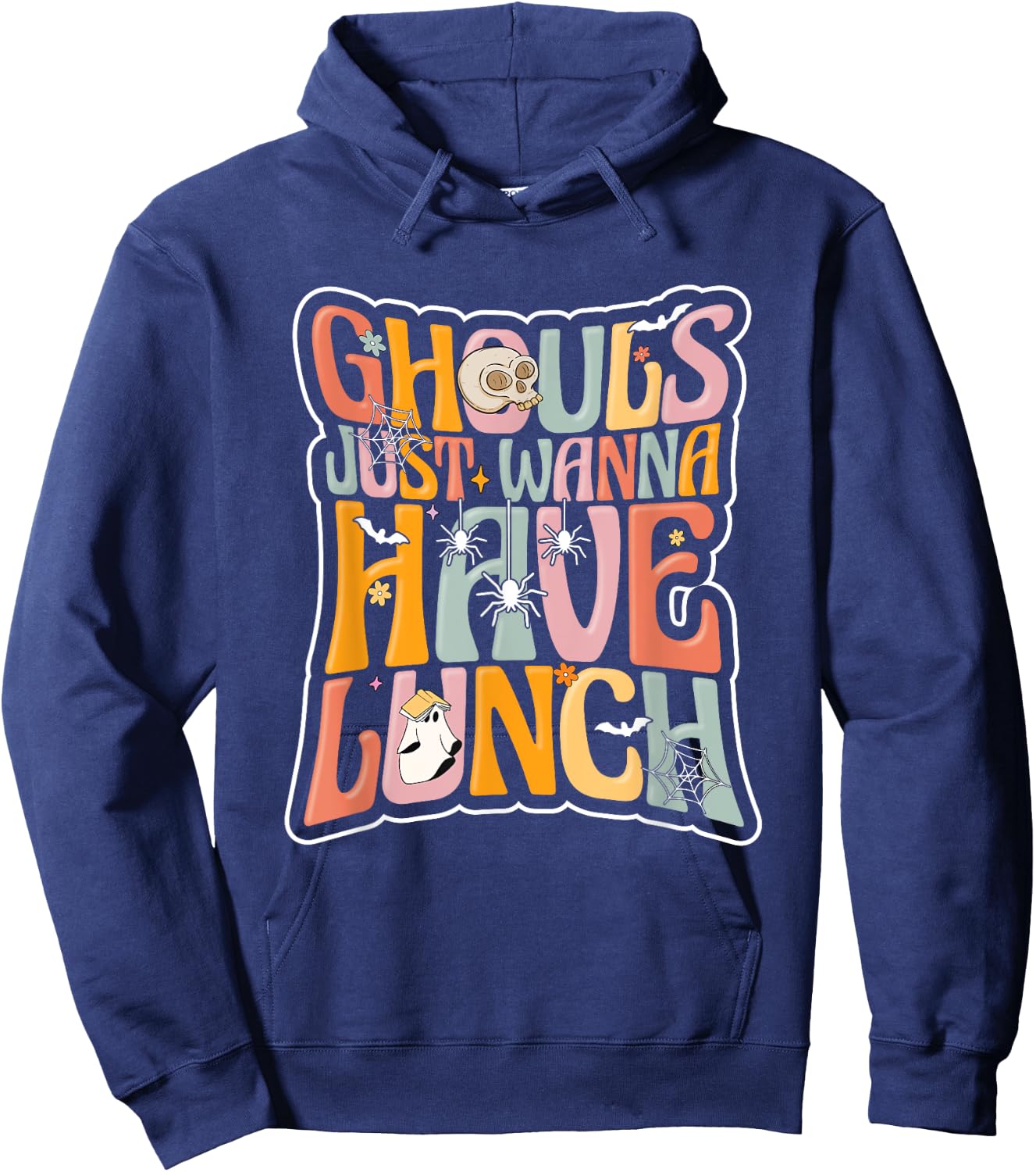 School Cafeteria Worker Back To School Halloween Lunch Lady Hoodie - Hoodie | Navy