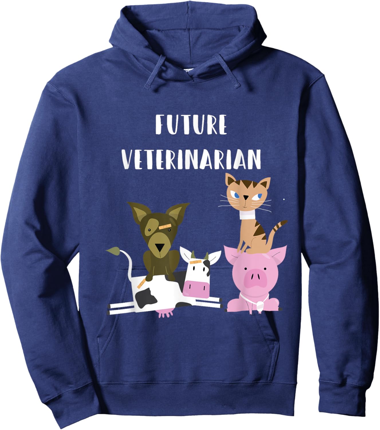 Future Veterinarian Funny Animal Lover T Shirt Hoodie - Hoodie | Navy