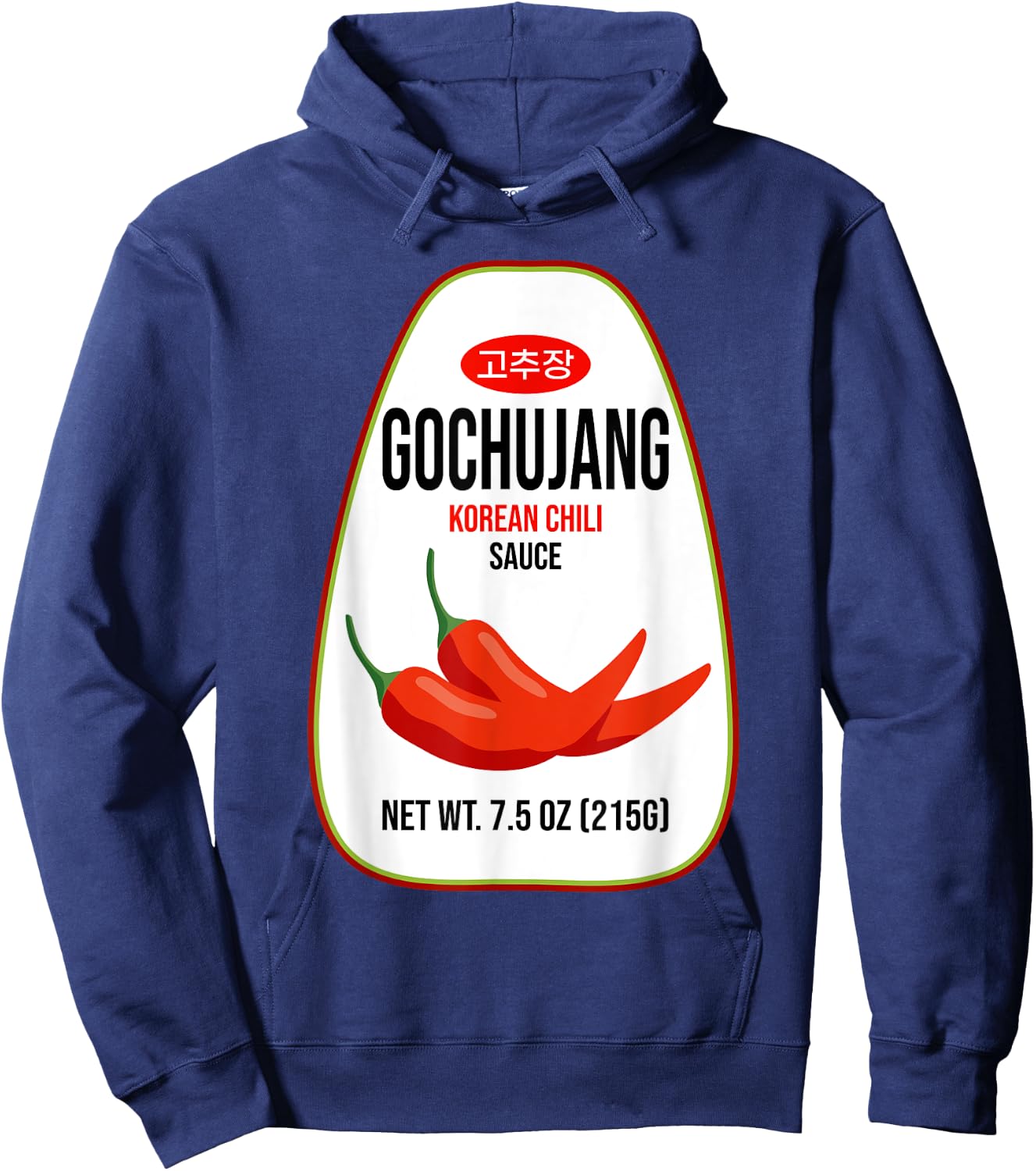 Gochujang Korean Chili Paste Halloween Easy DIY Lazy Costume Hoodie - Hoodie | Navy