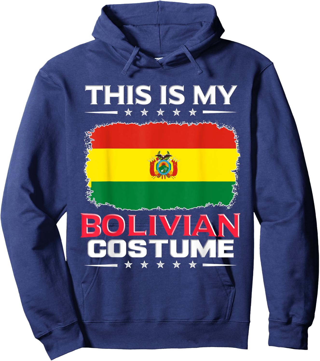 This Is My Bolivian Costume Bolivia Hoodie - Hoodie | Navy