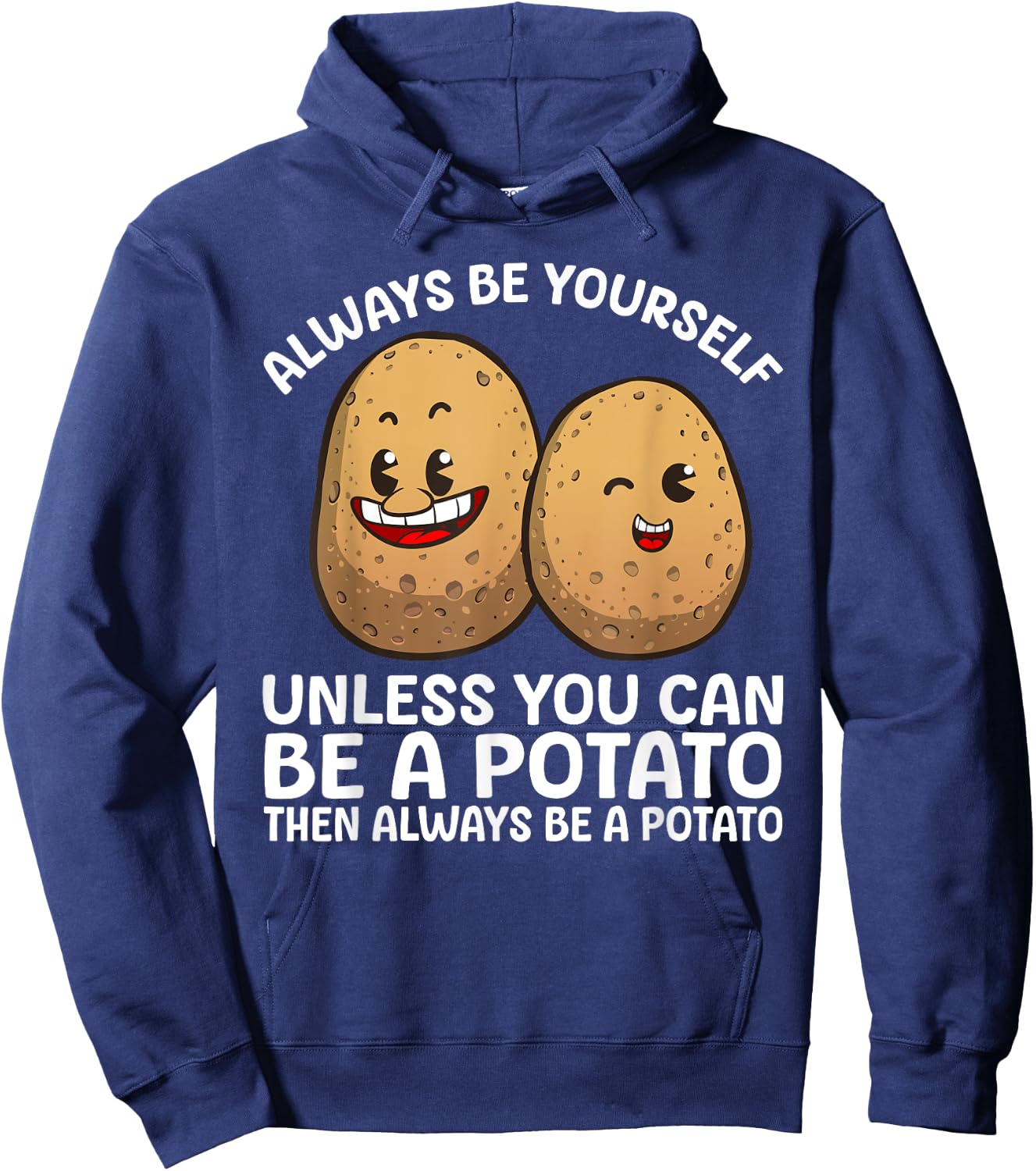 Cute Potato Costume Women Kids Potaty Novelty Potato Hoodie - Hoodie | Navy