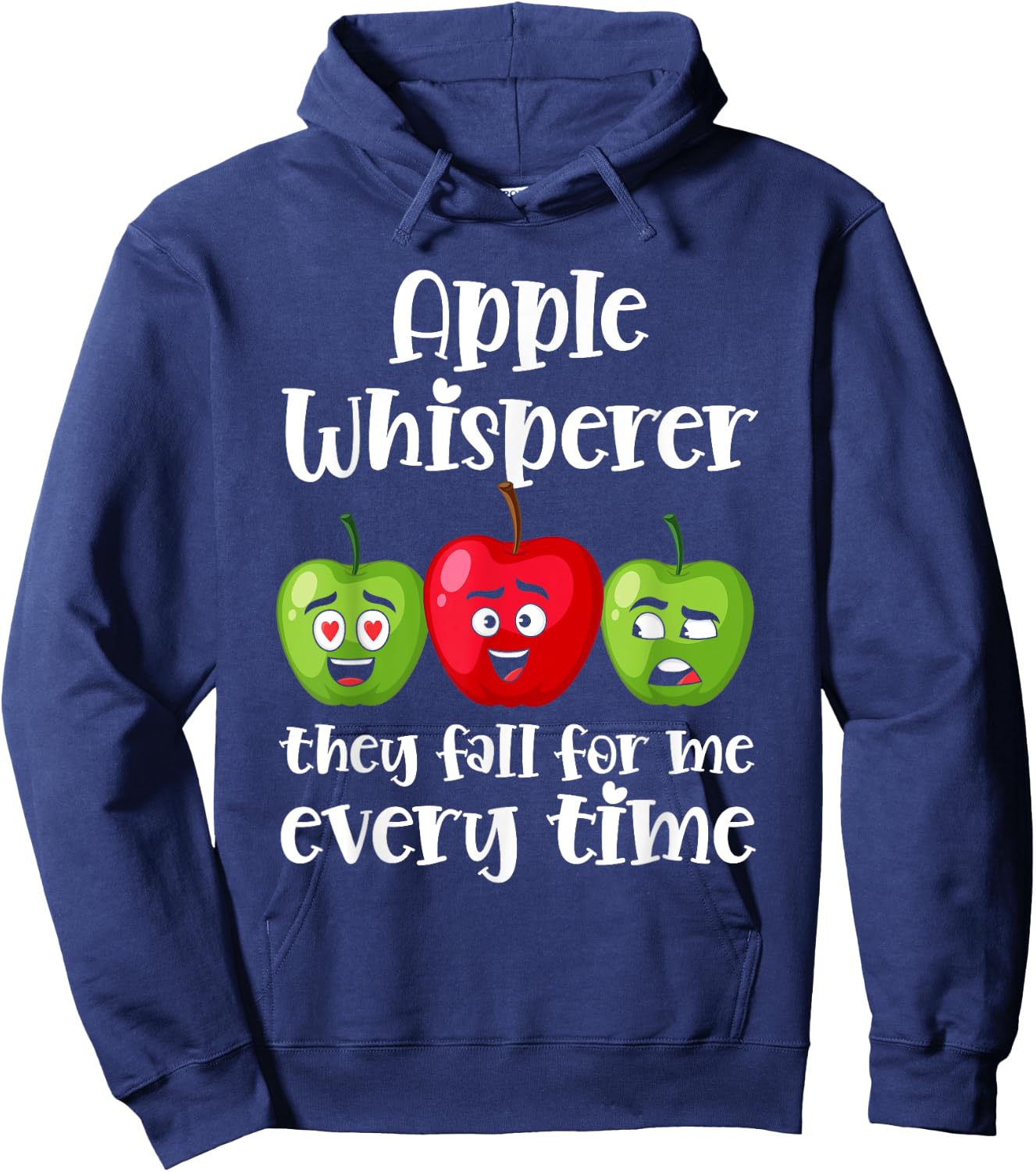 Apple Picking Season Graphic Design Apple Picking Crew Squad Hoodie - Hoodie | Navy