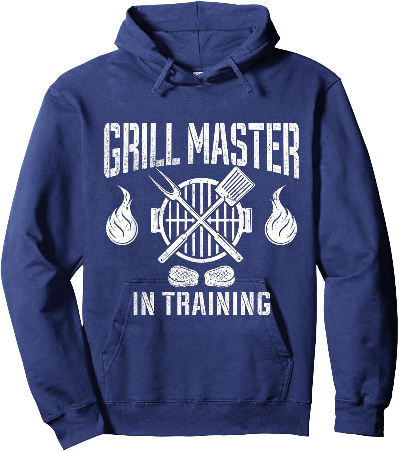 Grill Master In Training Funny BBQ Lover Grilling Barbecue Hoodie - Hoodie | Navy