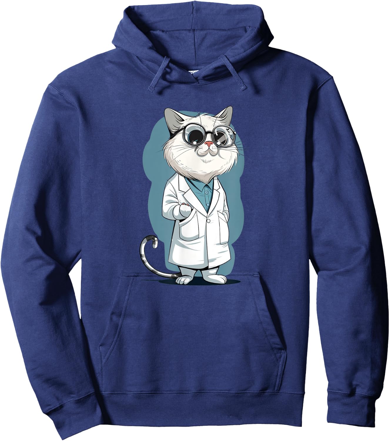 Cool Lab Cat for scientific method and Science Lovers Hoodie - Hoodie | Navy