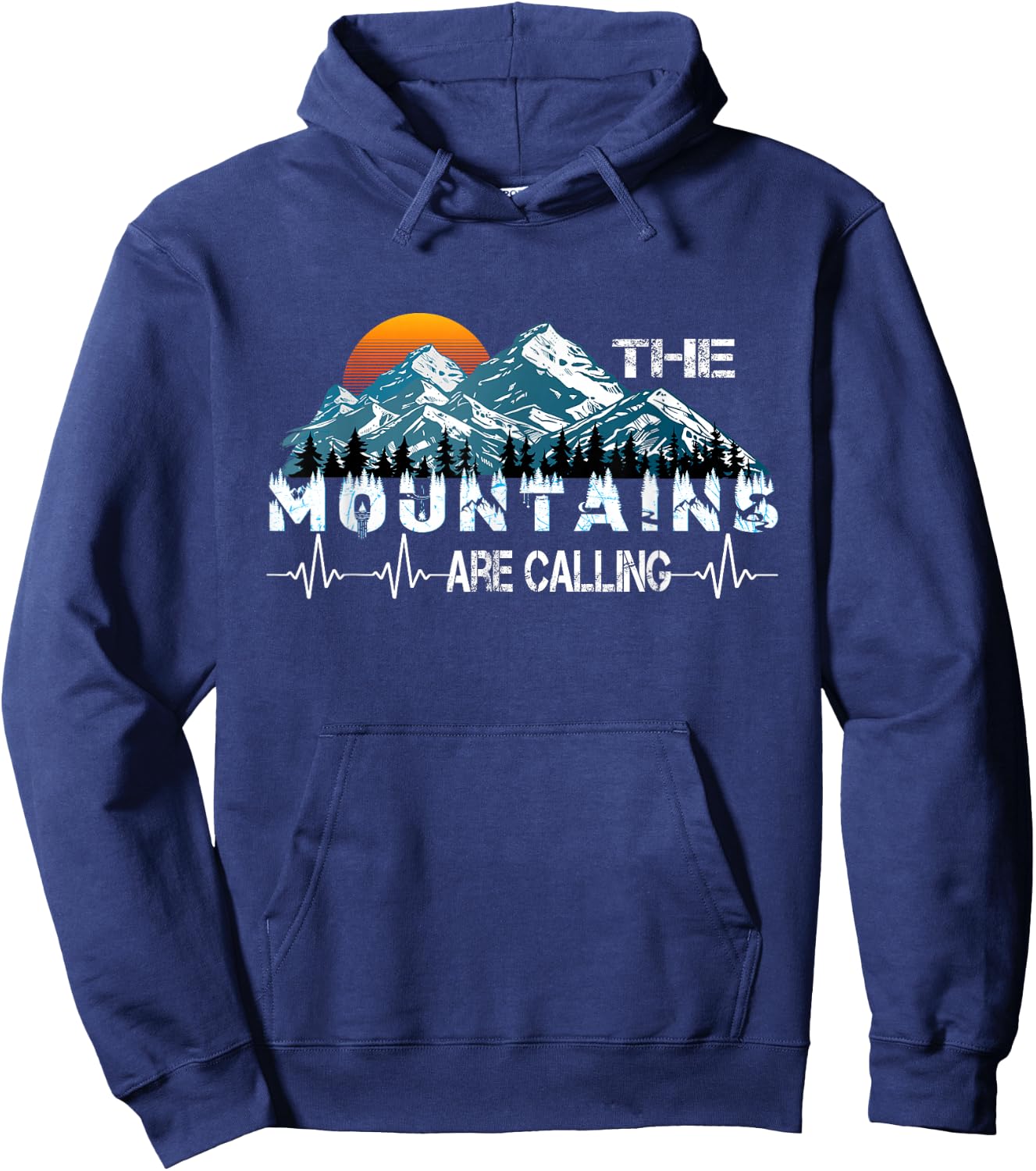 The Mountains Are Calling Hoodie - Hoodie | Navy