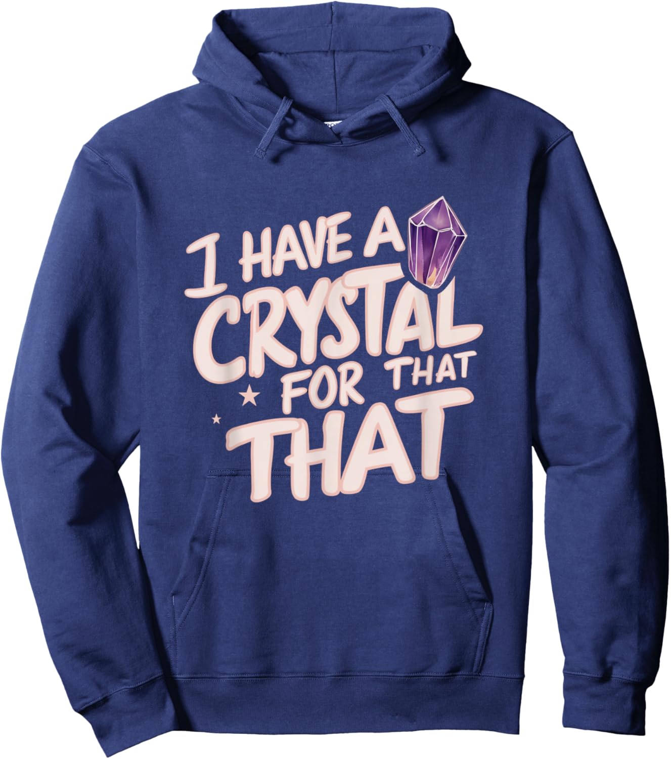 I Have A Crystal For That Namaste Chakra Gemstone Yoga Hoodie - Hoodie | Navy