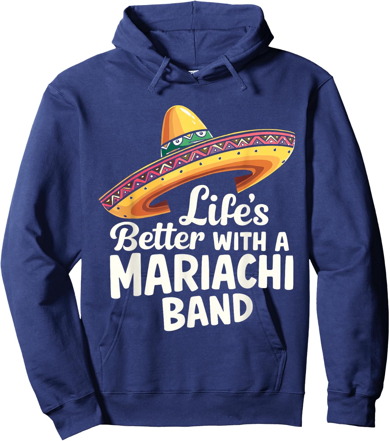 Traditional Mexican Cultural Music Mariachi Lover Fiesta Hoodie - Hoodie | Navy