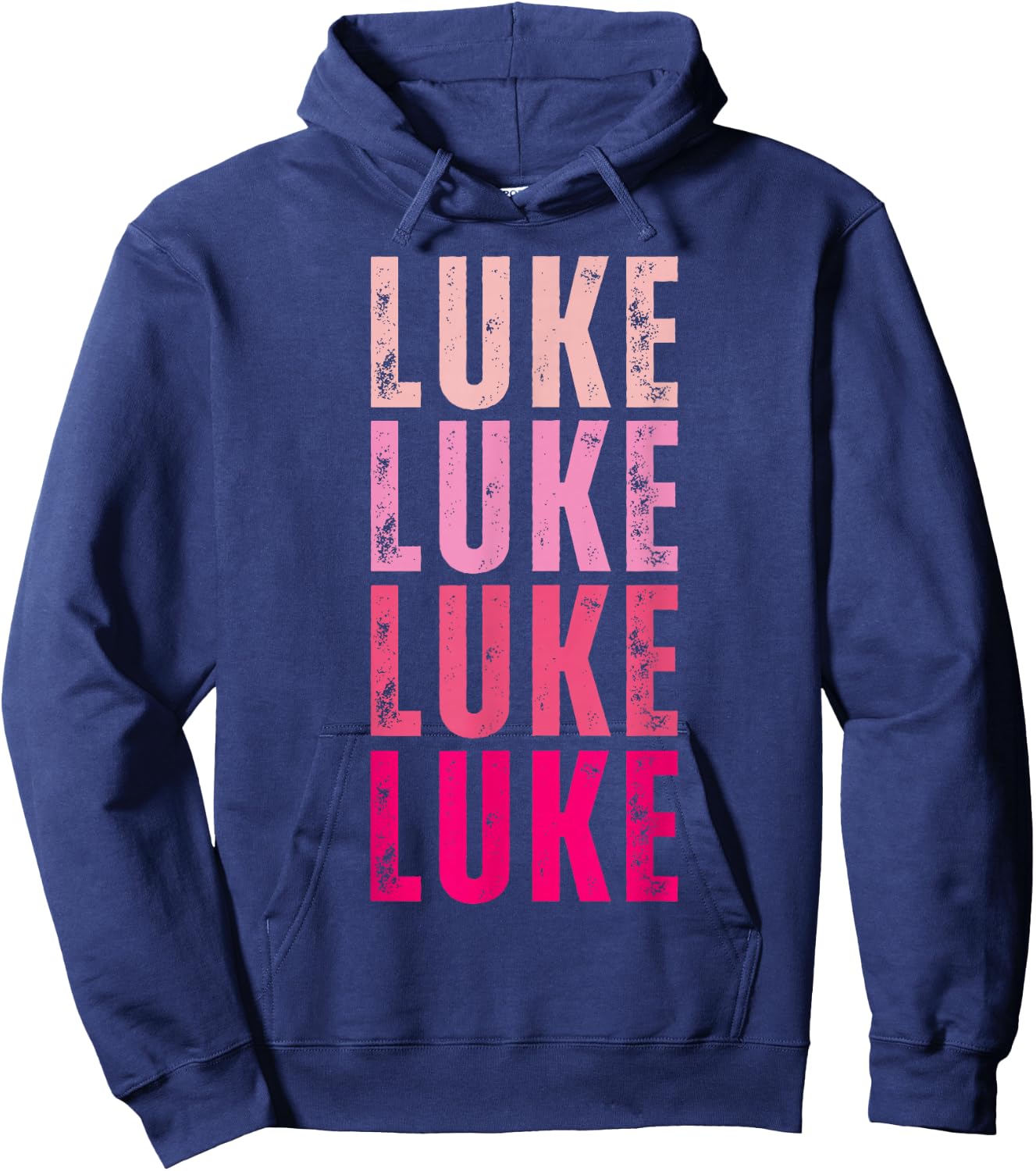 Personalized Name Luke I Love Luke Vintage Hoodie - Hoodie | Navy