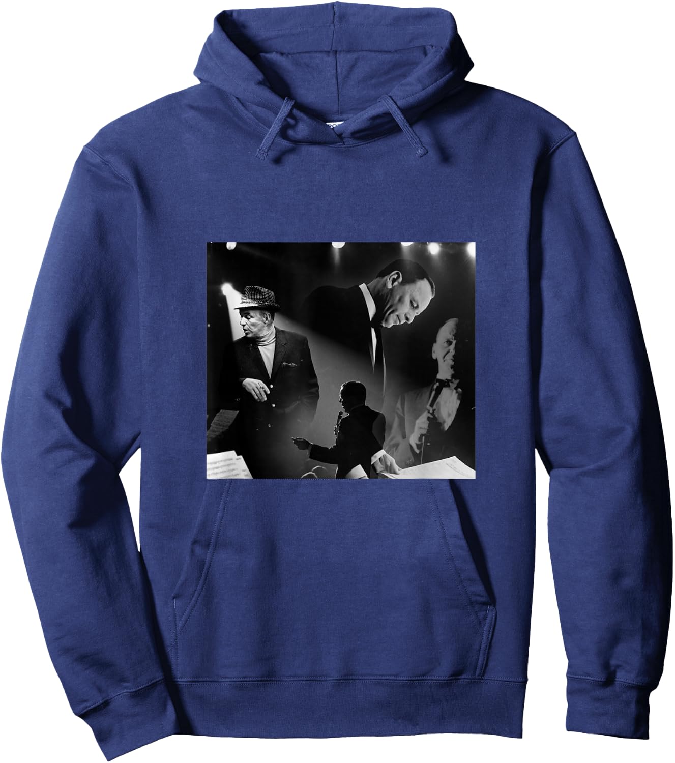 Great Moment Store Frank Sinatra Black -Adults Small Modern Casual Hoodie - Hoodie | Navy