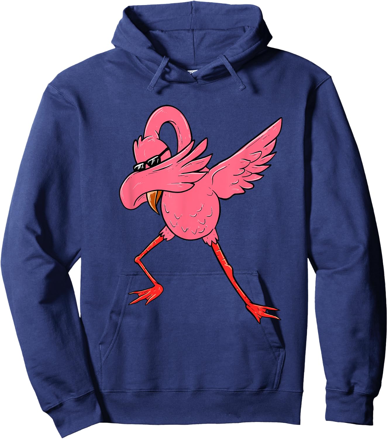 Dabbing Flamingo - Cute Flamingo Zoo Animal Hoodie - Hoodie | Navy