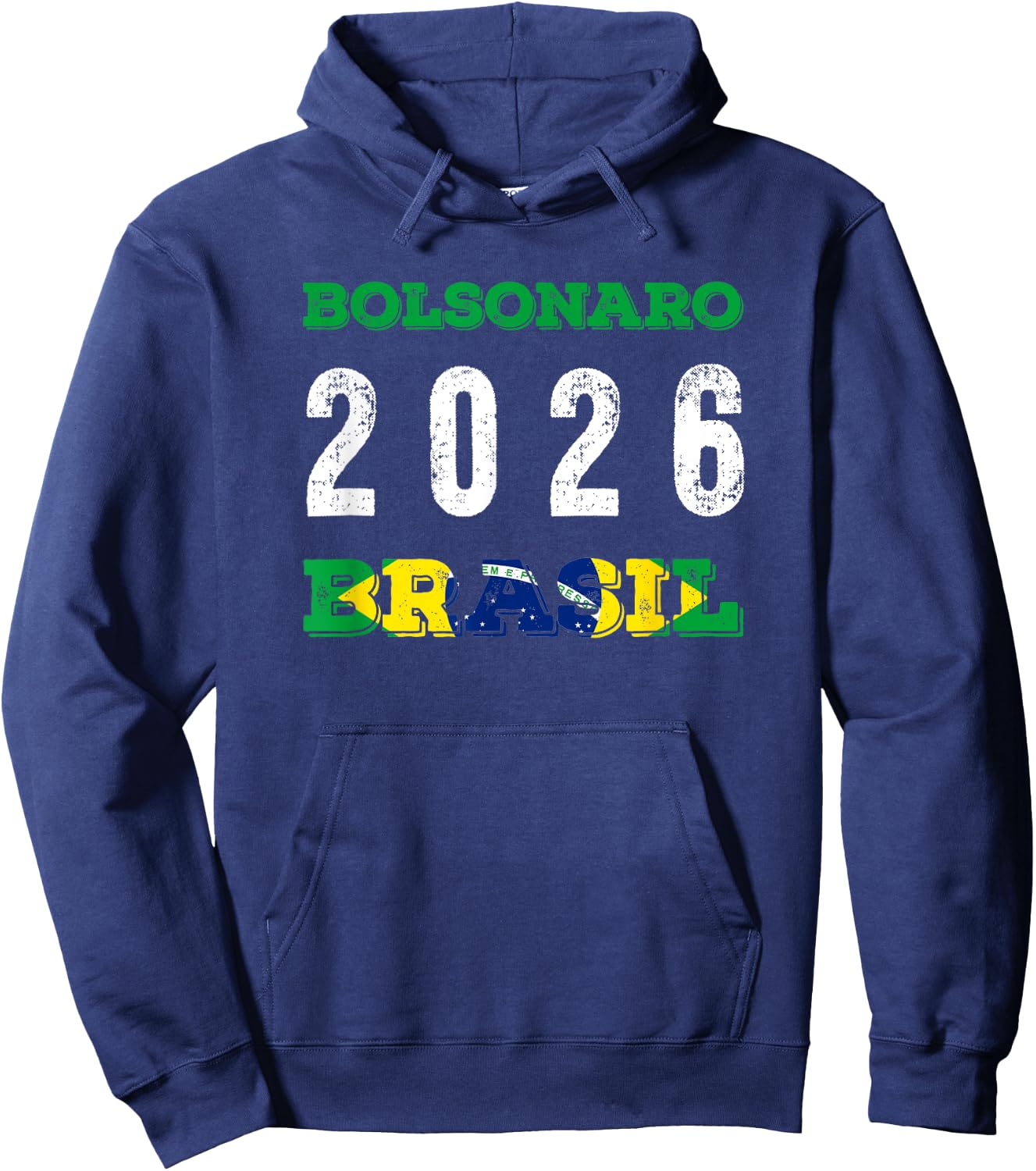Camiseta Bolsonaro Presidente 2026 Brasil Hoodie - Hoodie | Navy