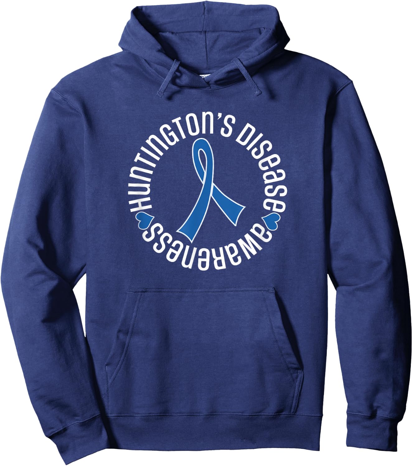 Huntington's Disease Awareness Ribbon Walk Hoodie - Hoodie | Navy