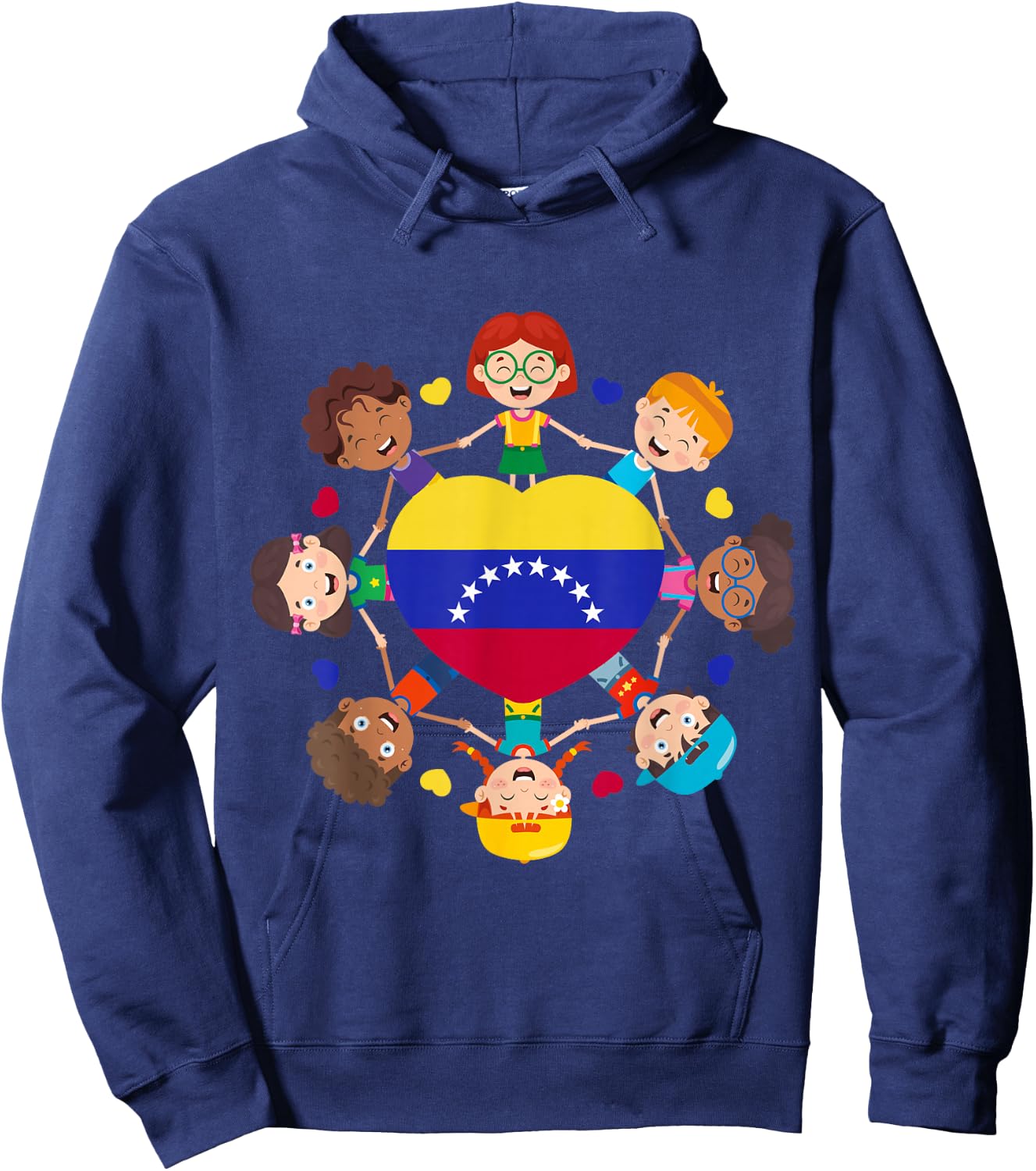 Venezuela Hispanic Heritage Toddler Venezuelan Boys Girl Kid Hoodie - Hoodie | Navy