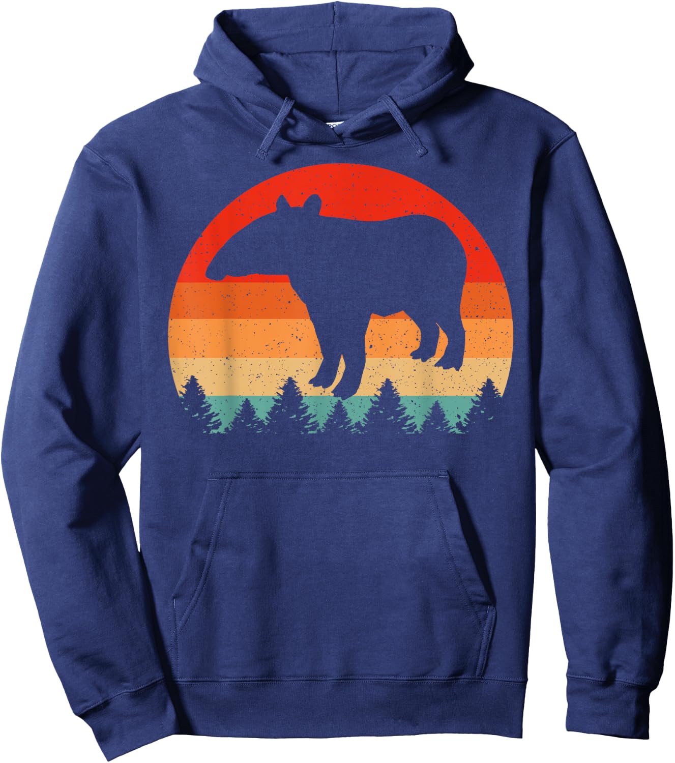 Vintage Retro Tapir Animal Lover Tapir Hoodie - Hoodie | Navy