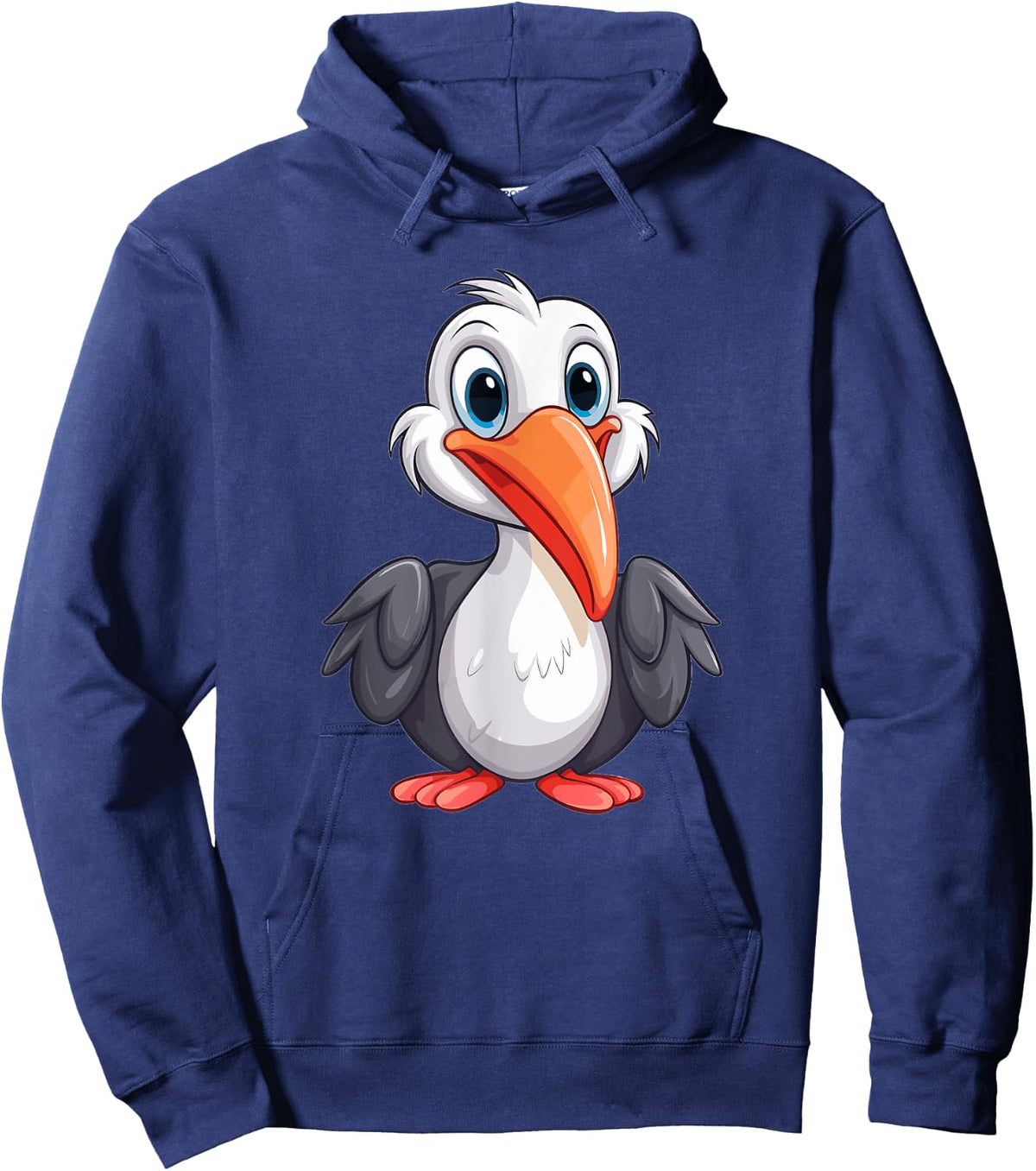 Cute Pelican I Kids Pelican Hoodie - Hoodie | Navy