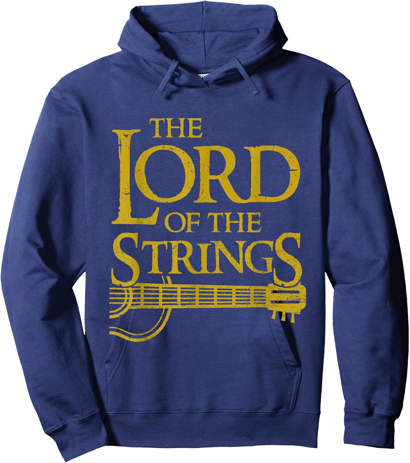 Funny Lord Strings Music Instrument Guitar Player Guitarist Hoodie - Hoodie | Navy