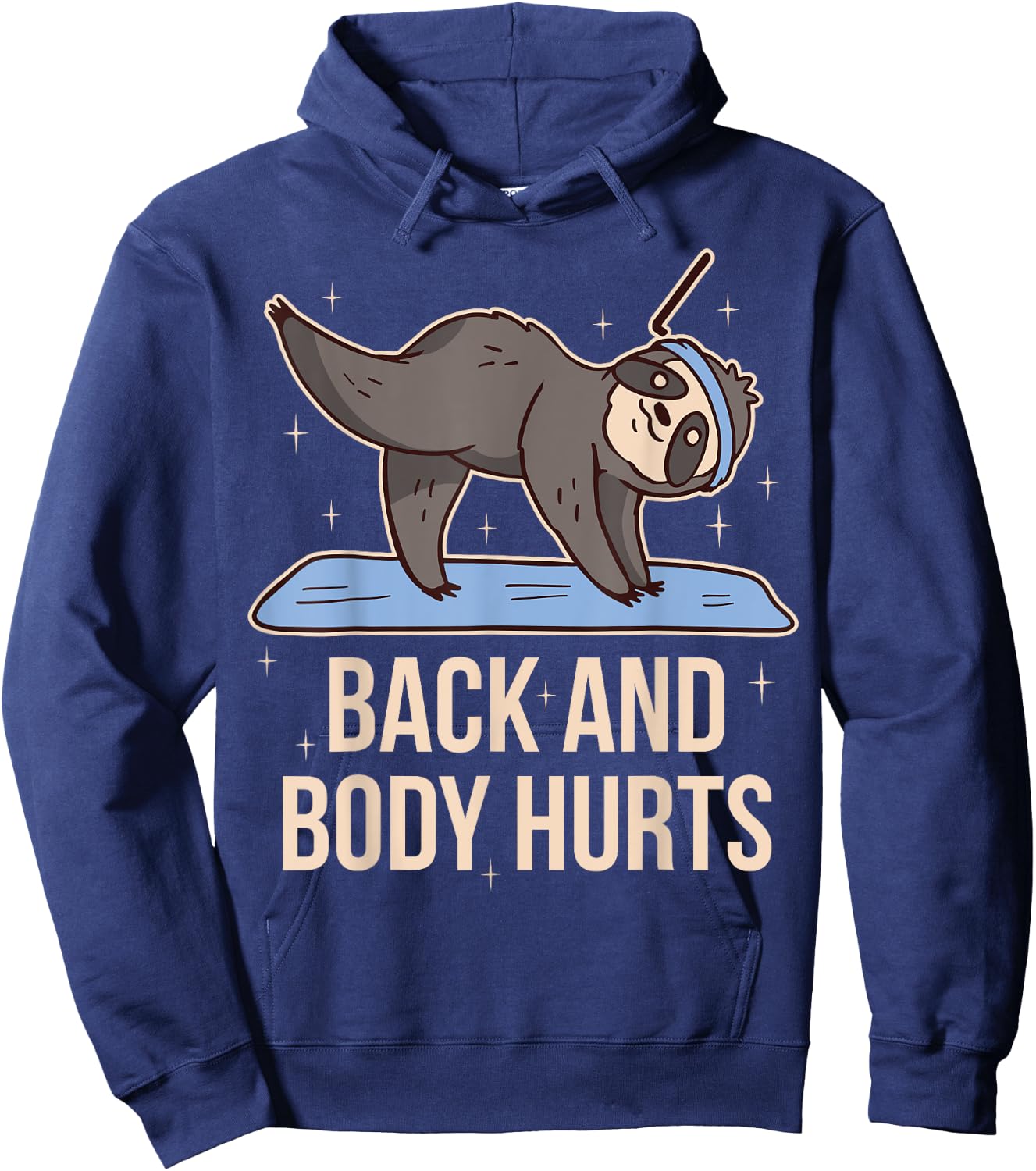 Back And Body Hurts Hoodie - Hoodie | Navy