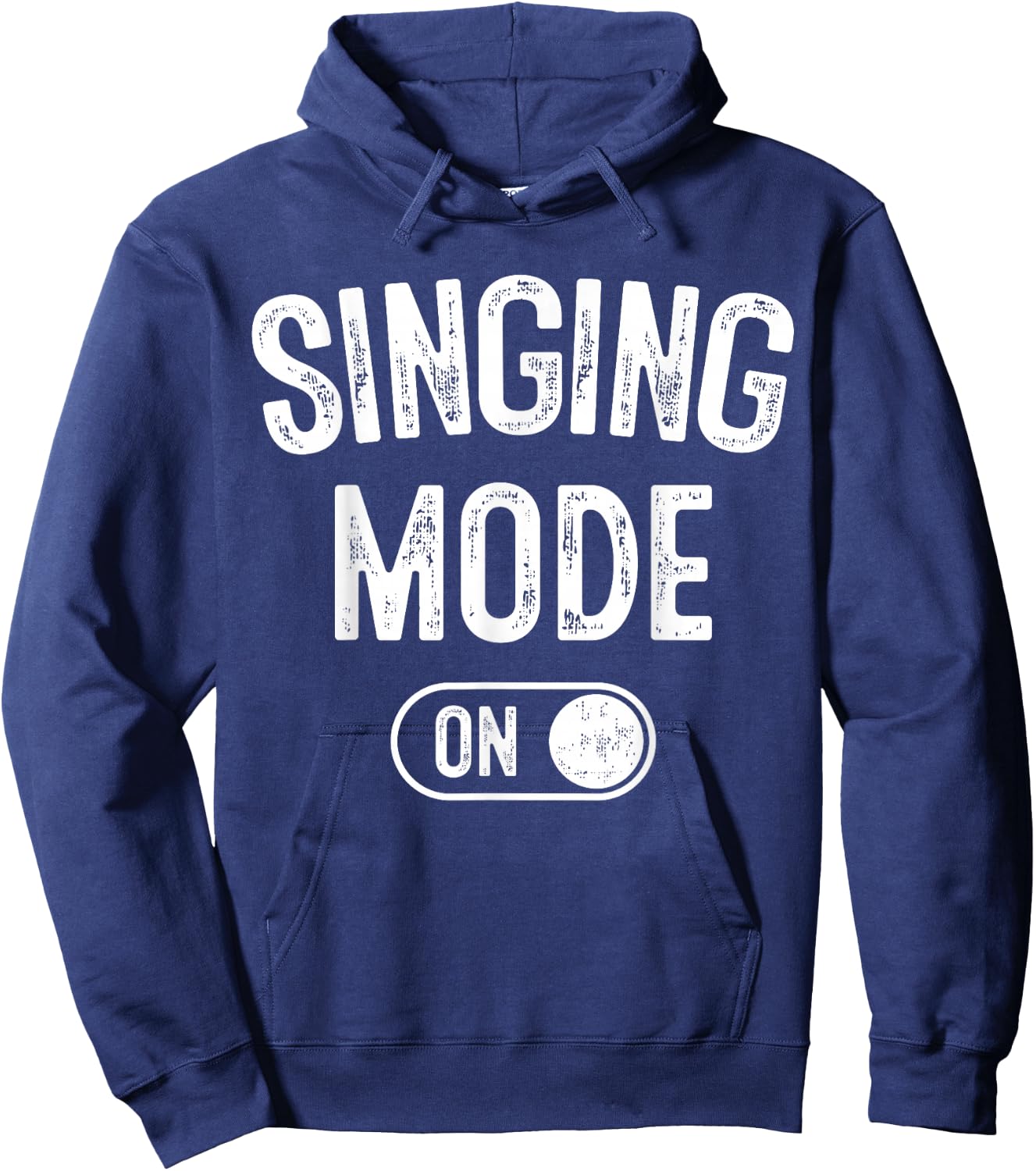 Singing Mode On Funny Singer Gift Karaoke Music Vocalist Hoodie - Hoodie | Navy