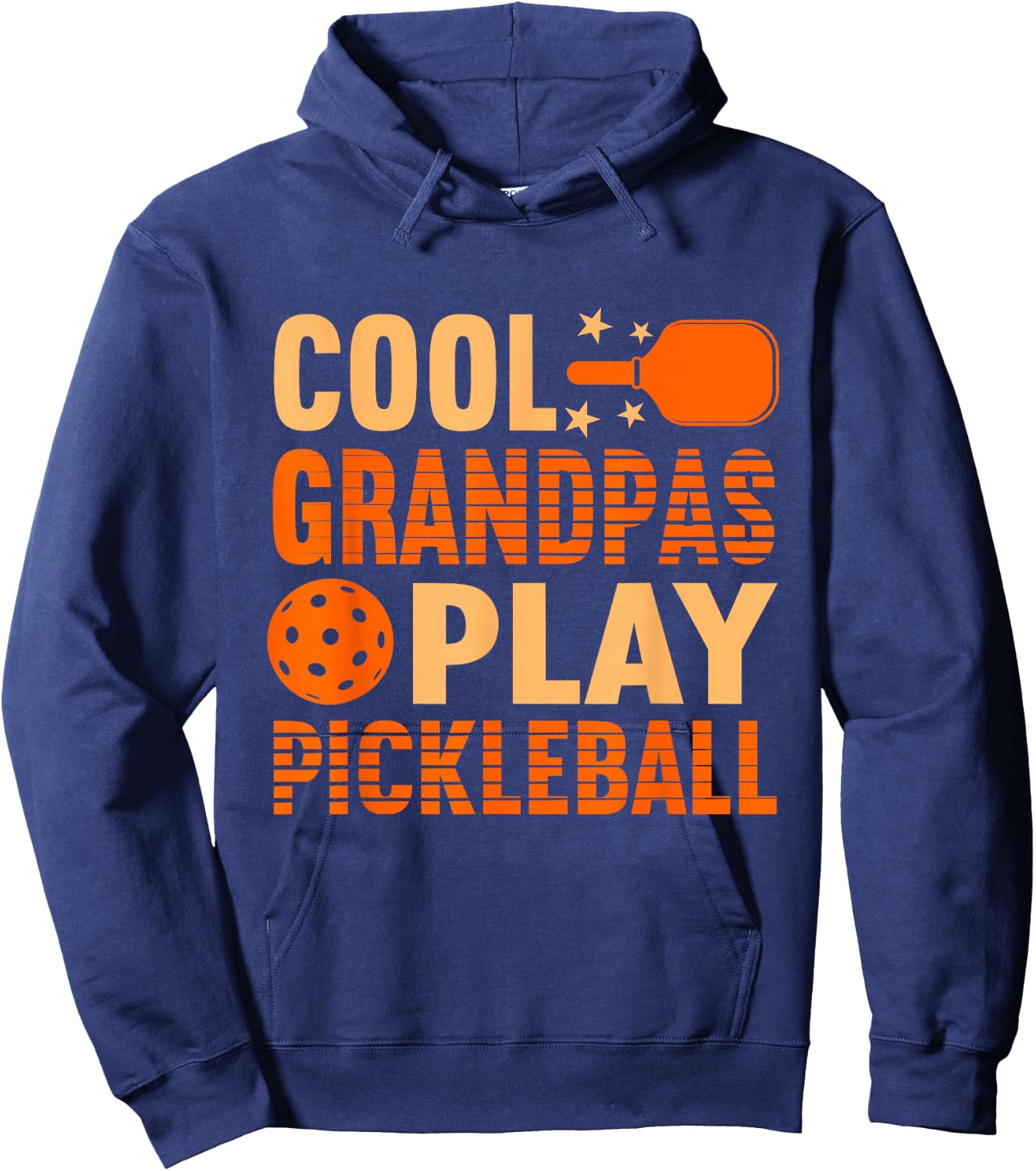 Cool Grandpas Play Pickleball | Pickleball Grandpa Hoodie - Hoodie | Navy
