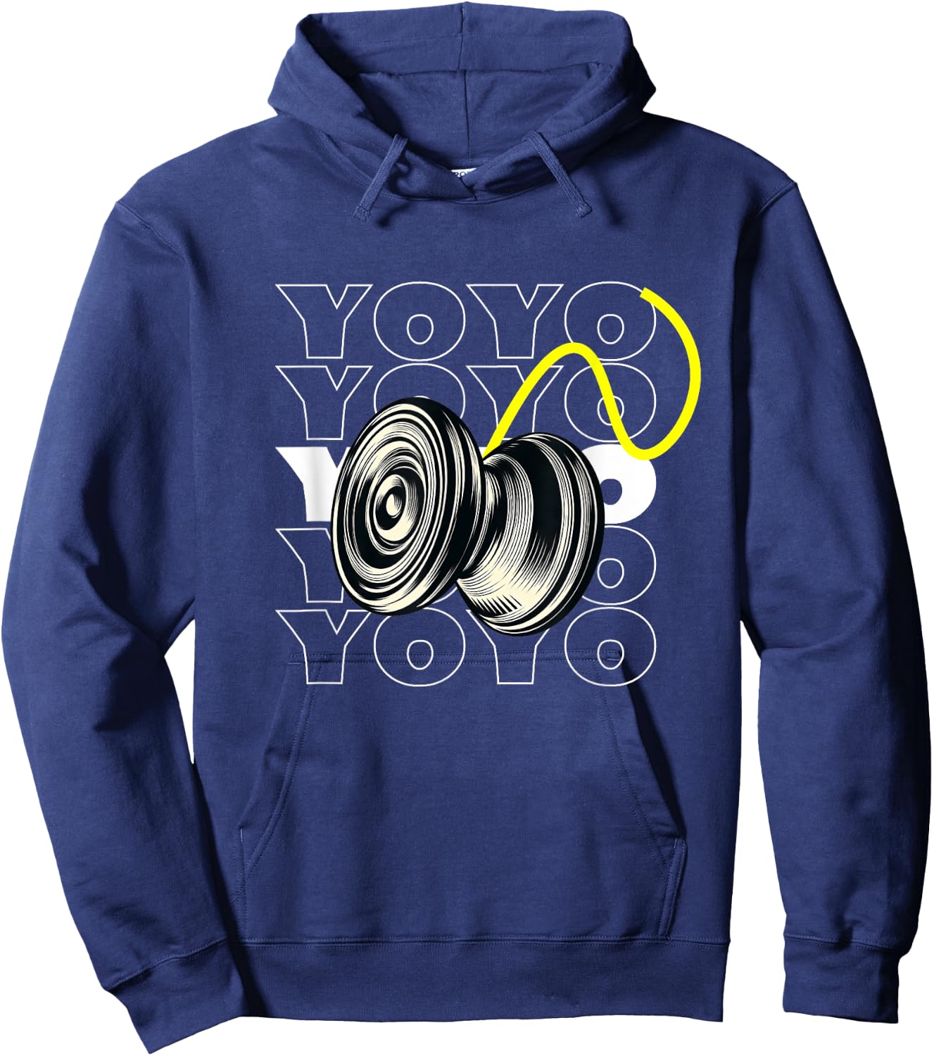 Retro Style Vintage Yoyo Lover Toy Game Pastime YOYO Hoodie - Hoodie | Navy