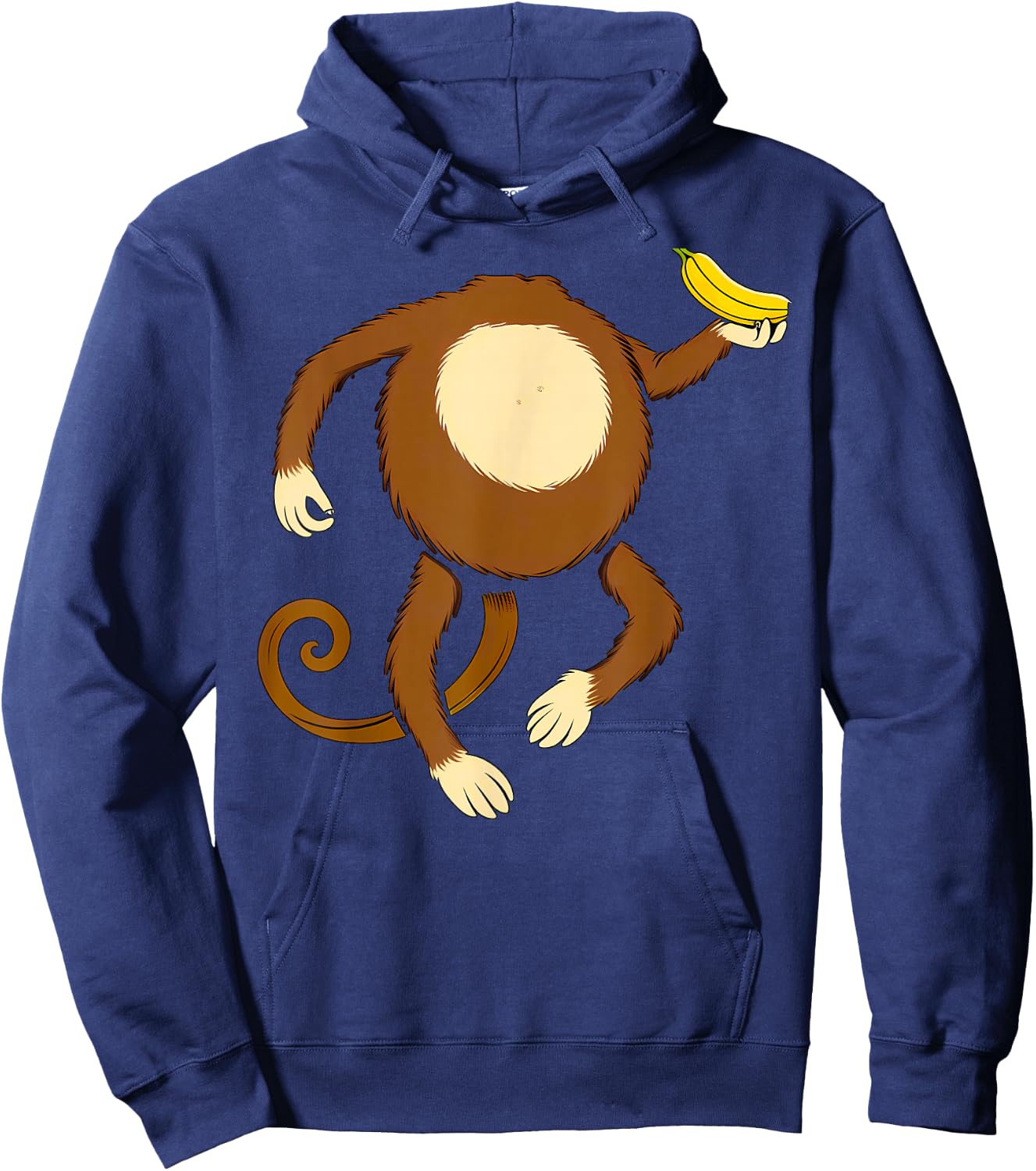 Monkey Holding Banana Halloween Costume Hoodie - Hoodie | Navy