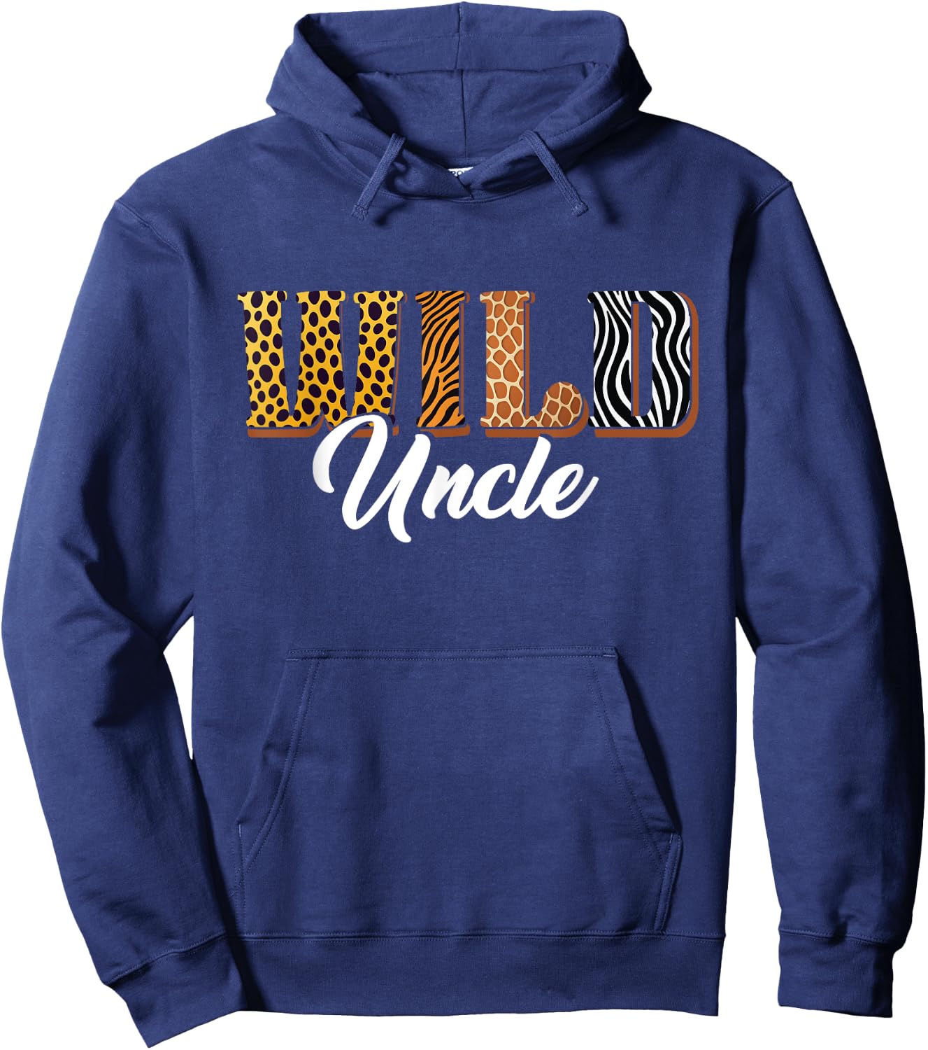 Wild Uncle Zoo Safari Jungle Animal Birthday Matching Family Hoodie - Hoodie | Navy
